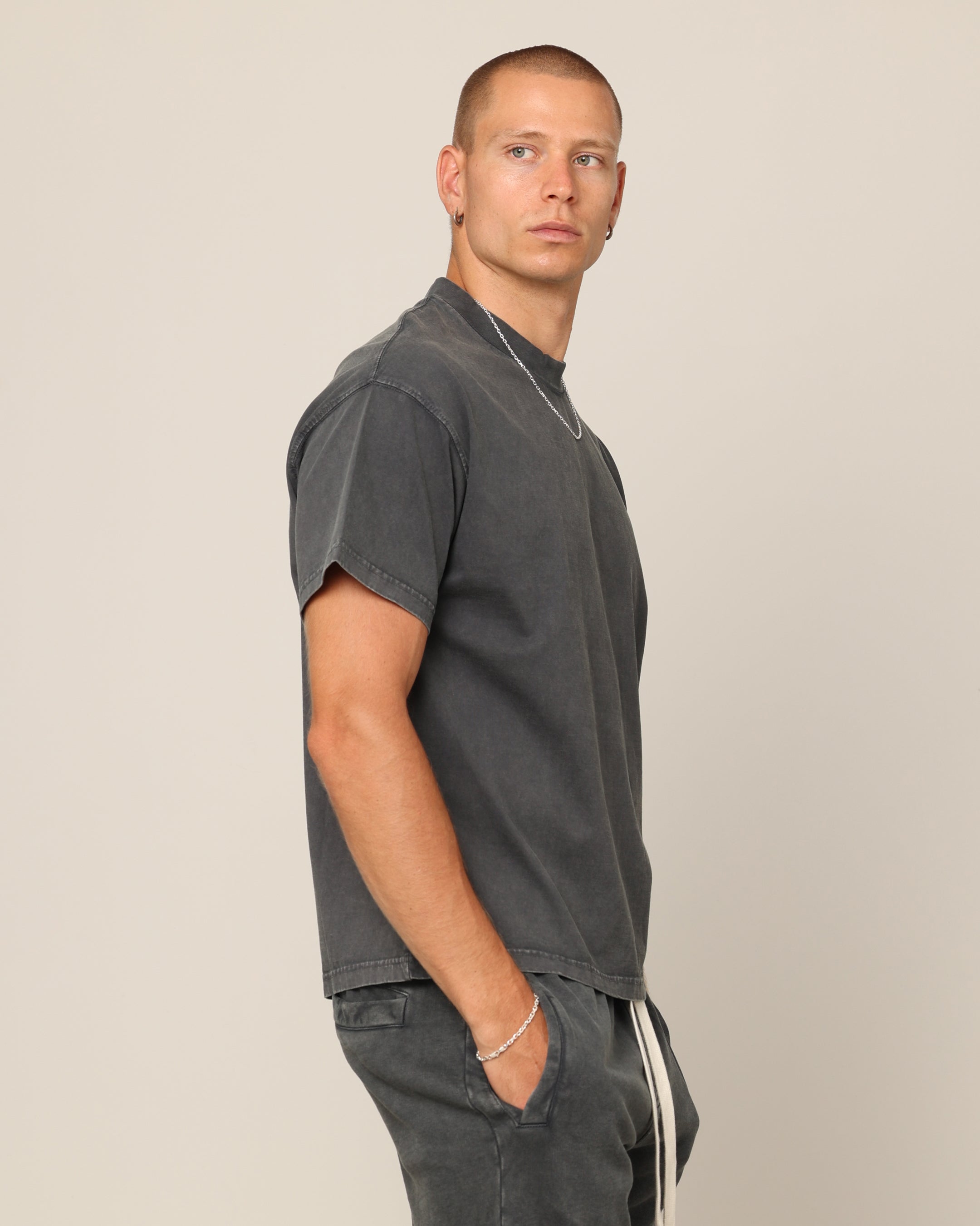 Carré Blanc T-Shirt Vintage Grey、mySite、zt4zffjzw