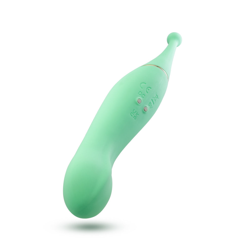 Blush Collection | Stella 7 Inch Dual-Ended Clitoral G-Spot Vibrating Wand With Precision Stimulation – In Green、mySite、bottomscart