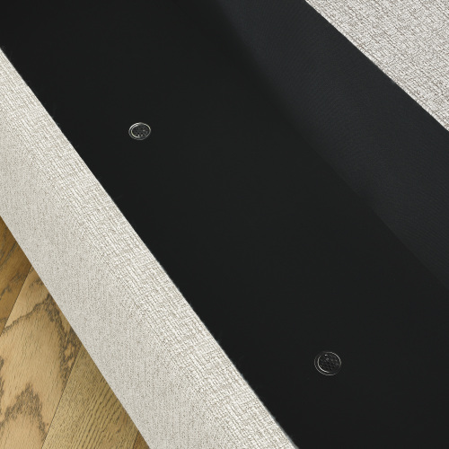 Linen Fabric Upholstered Bench with Large Storage Space for the Living Room, Entryway and Bedroom,Beige,( 51.5''x20.5''x17'' )、、casual