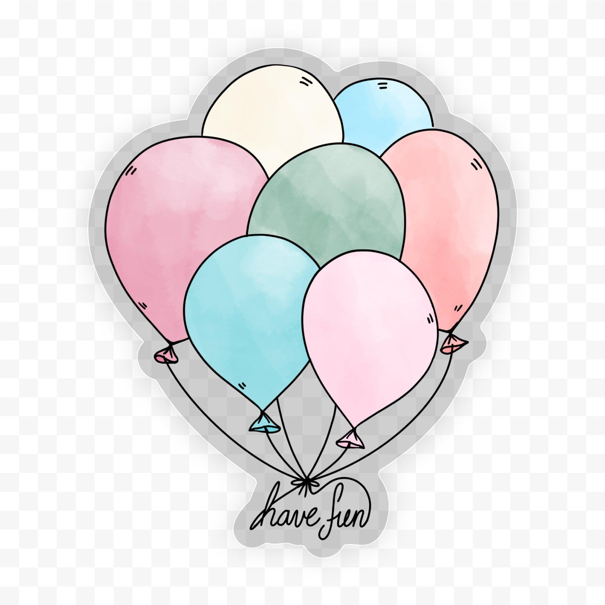  Have Fun Balloons - Clear Sticker、mySite、elrpsem3k