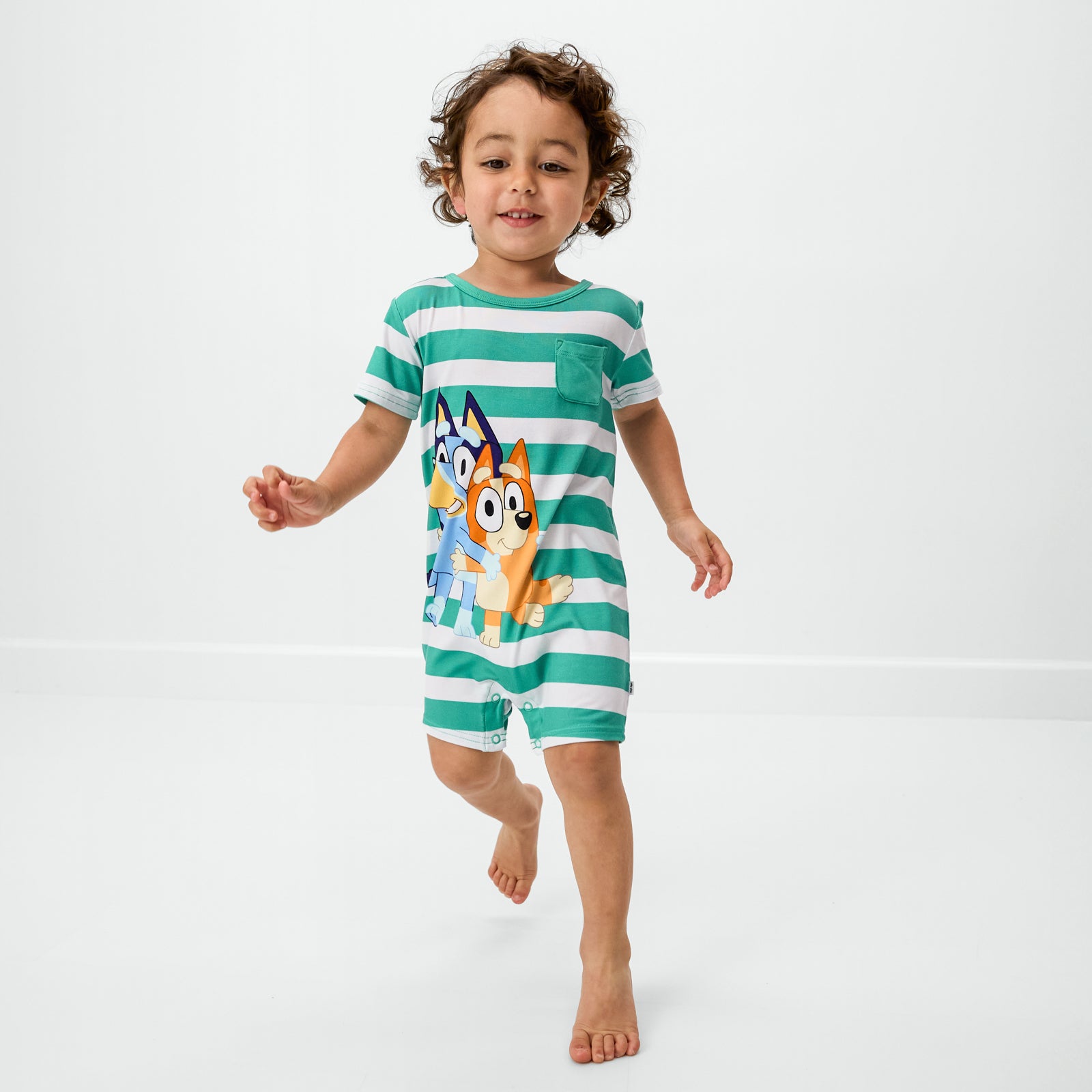 Bluey & Bingo Pocket Shorty Romper、mySite、g9winljtr