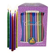 Metallic Multicolor Hanukkah Candles、mySite、topwebapps
