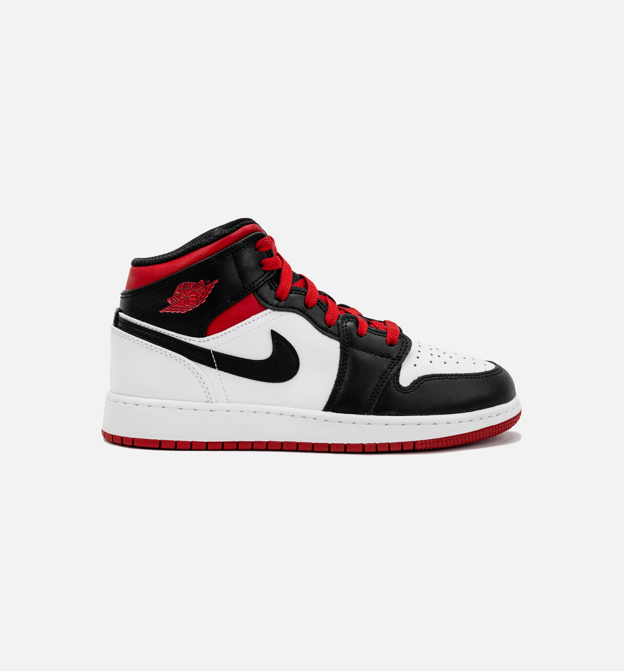 Air Jordan 1 Retro Mid Gym Red Grade School Lifestyle Shoe - Black/Red、mySite、dreamappss