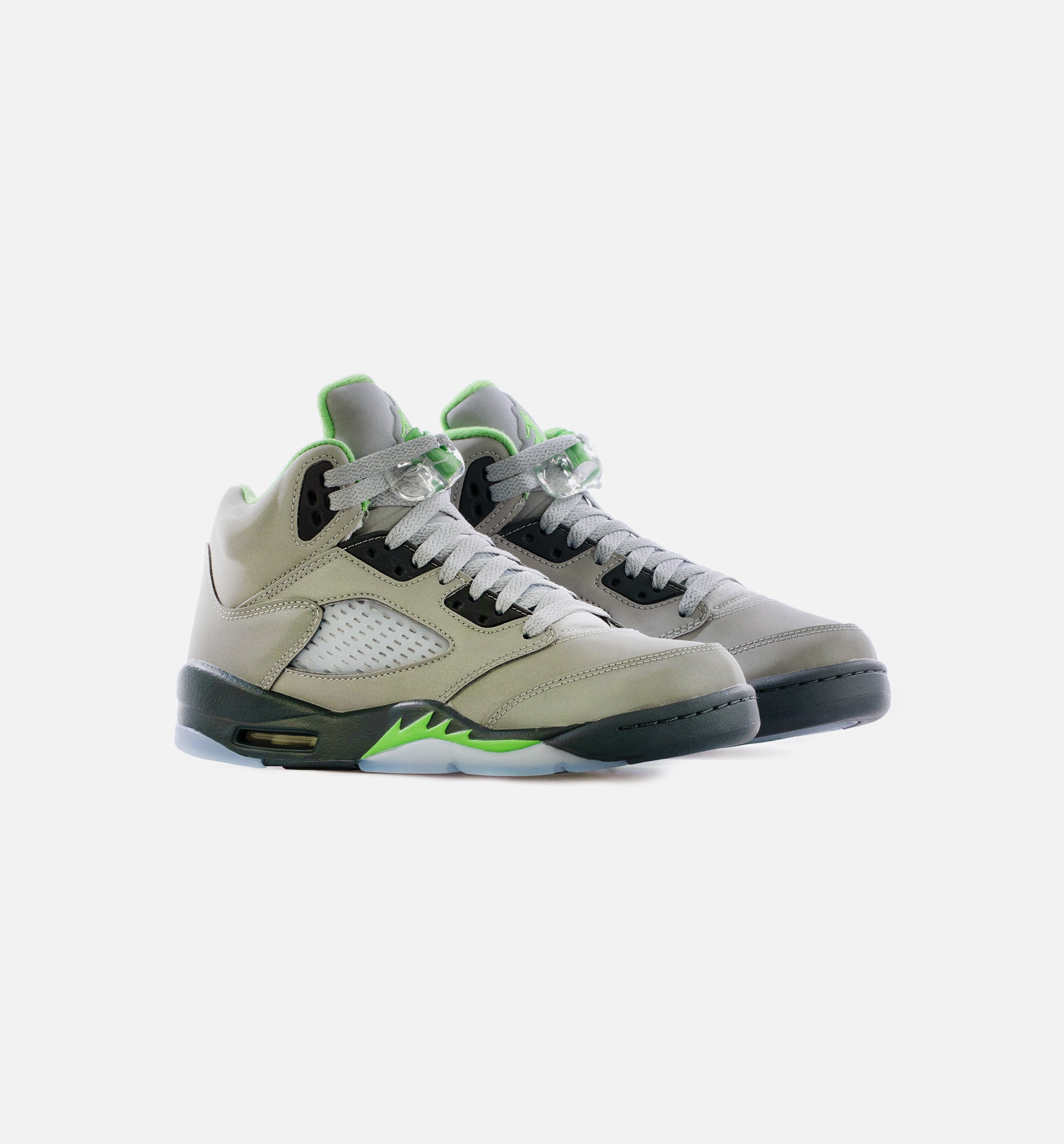 Air Jordan 5 Retro Green Bean Grade School Lifestyle Shoe - Silver/Green Free Shipping、mySite、dreamappss