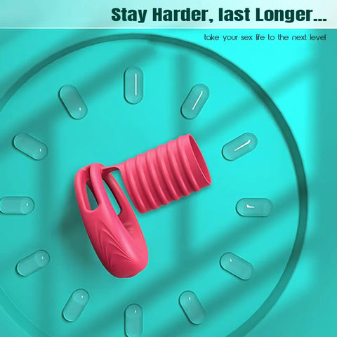 Vibrating Penis Ring with Sleeve