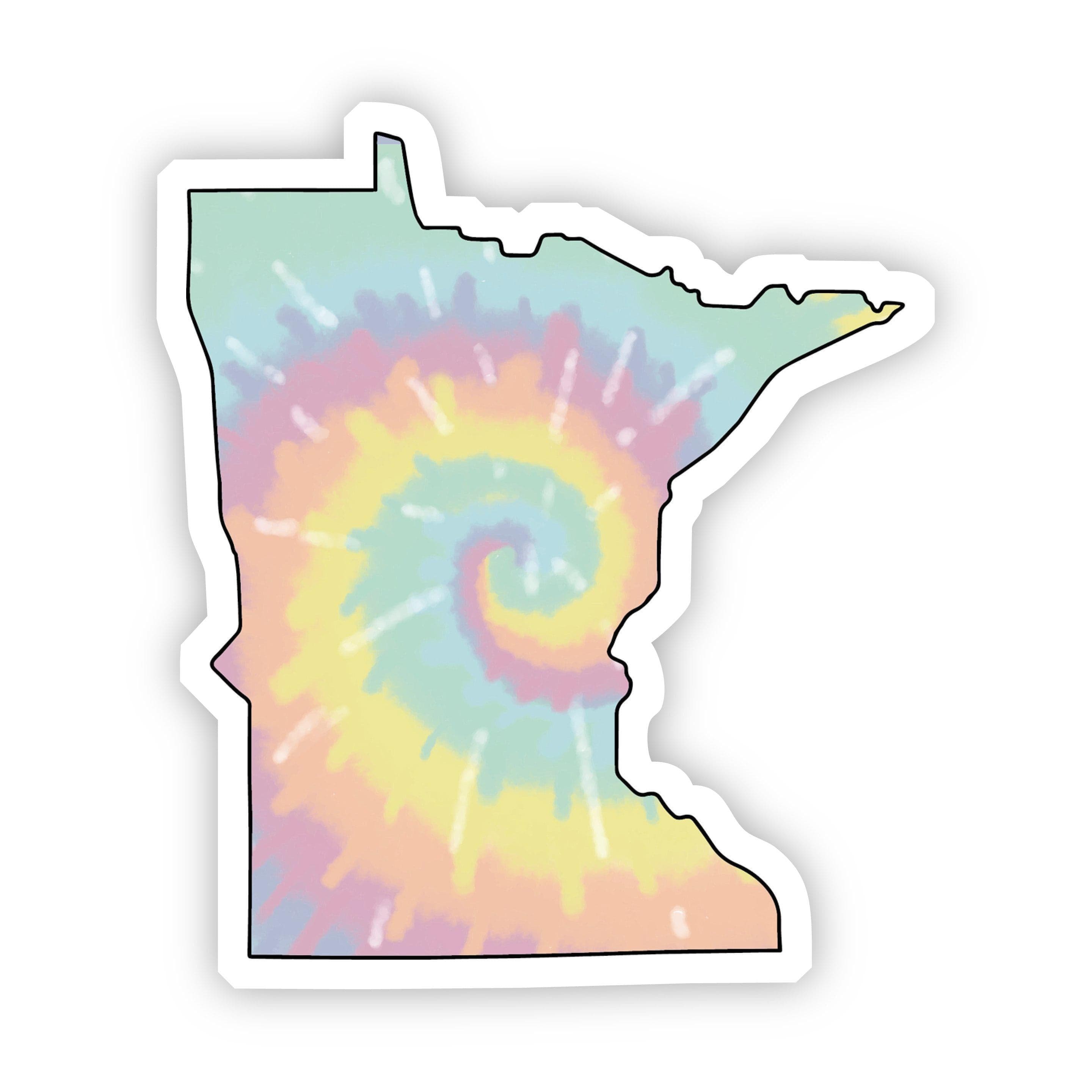  Minnesota Tie Dye Sticker、mySite、elrpsem3k