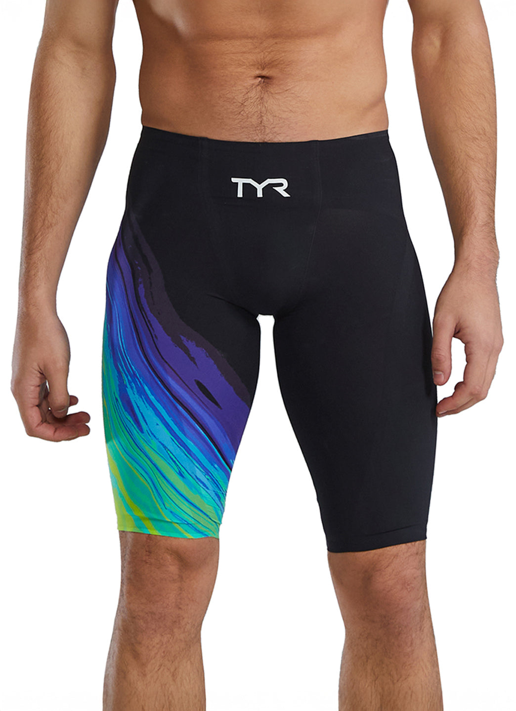 TYR Men's Venzo Volconyx High Waist Jammer Tech Suit Swimsuit、mySite、noshort