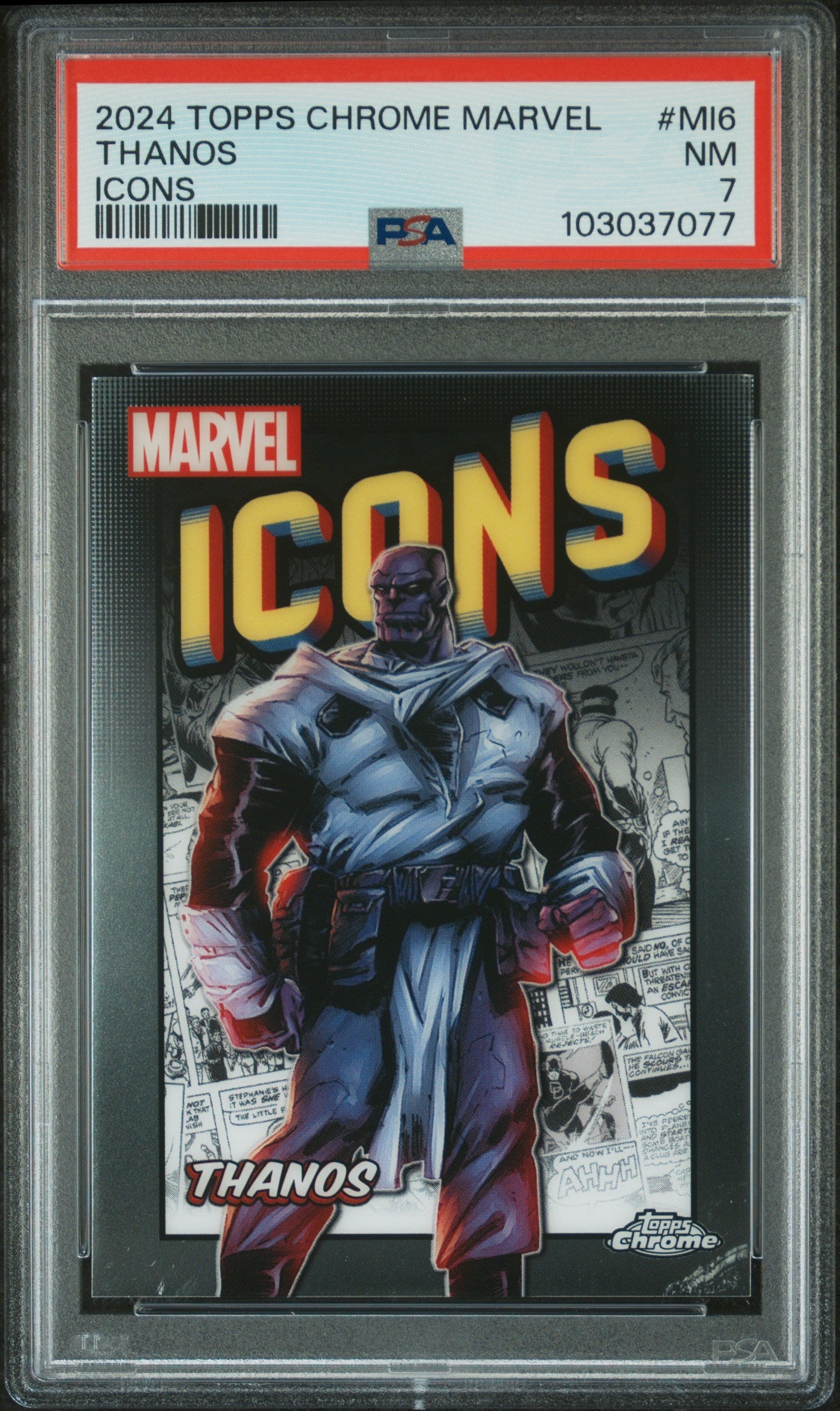 Thanos #MI6 PSA 7 Topps Chrome Marvel Marvel Icons 2024、mySite、waistdrama