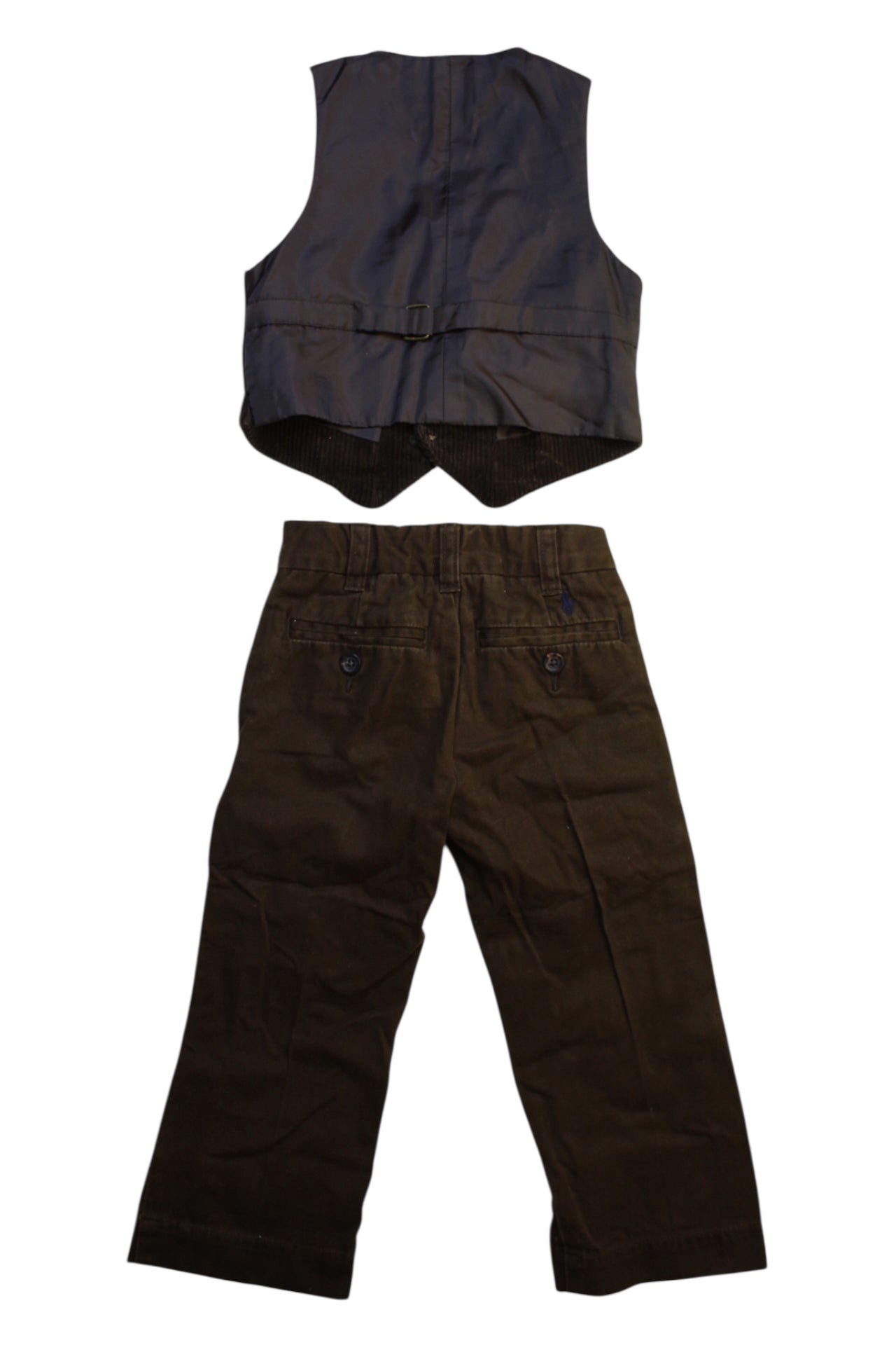 Polo Ralph Lauren Corduroy Vest And Pants Set - Size 2T、mySite、g9winljtr