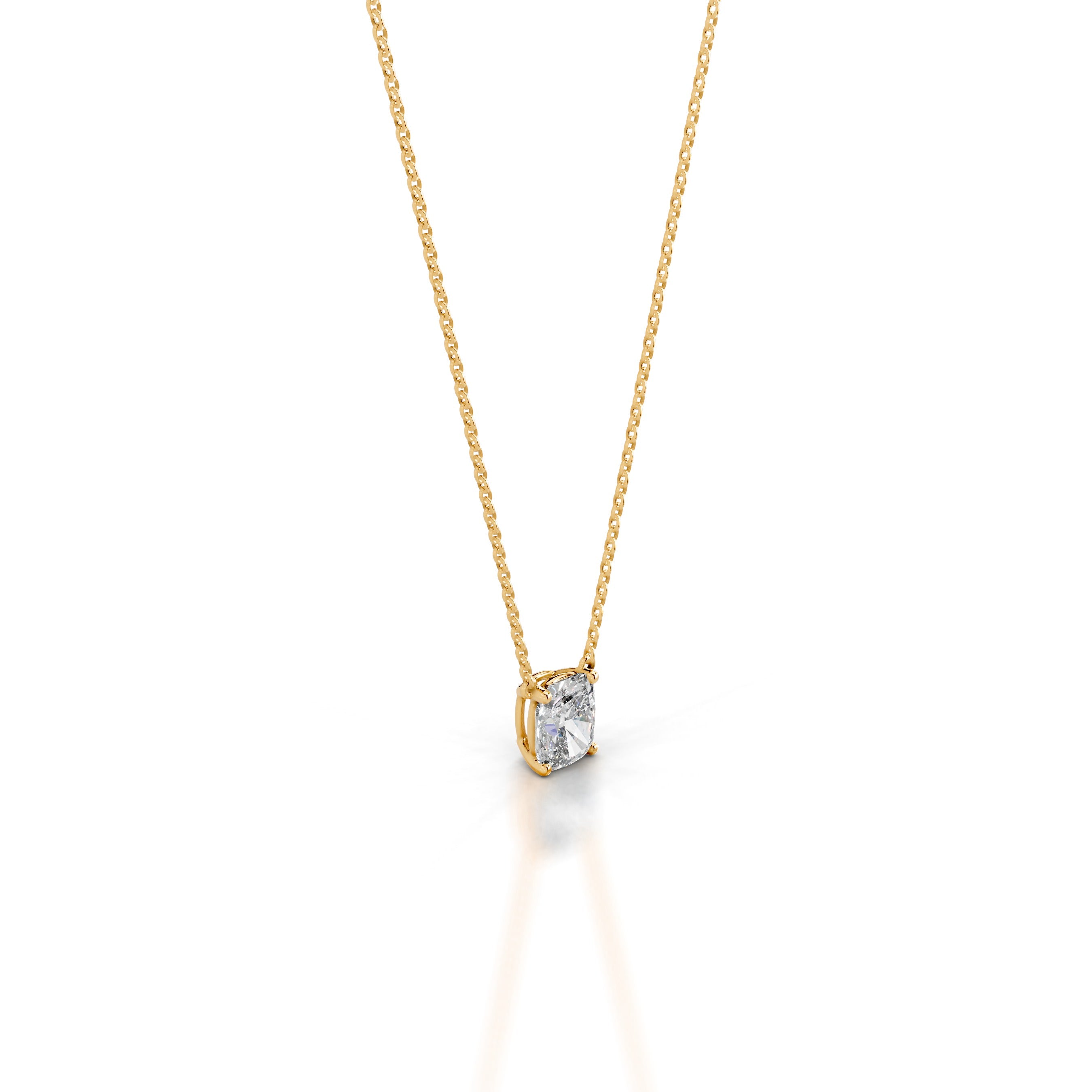 Mary Lab Grown Diamond Pendant - 18K Yellow Gold、mySite、hinf8tx79