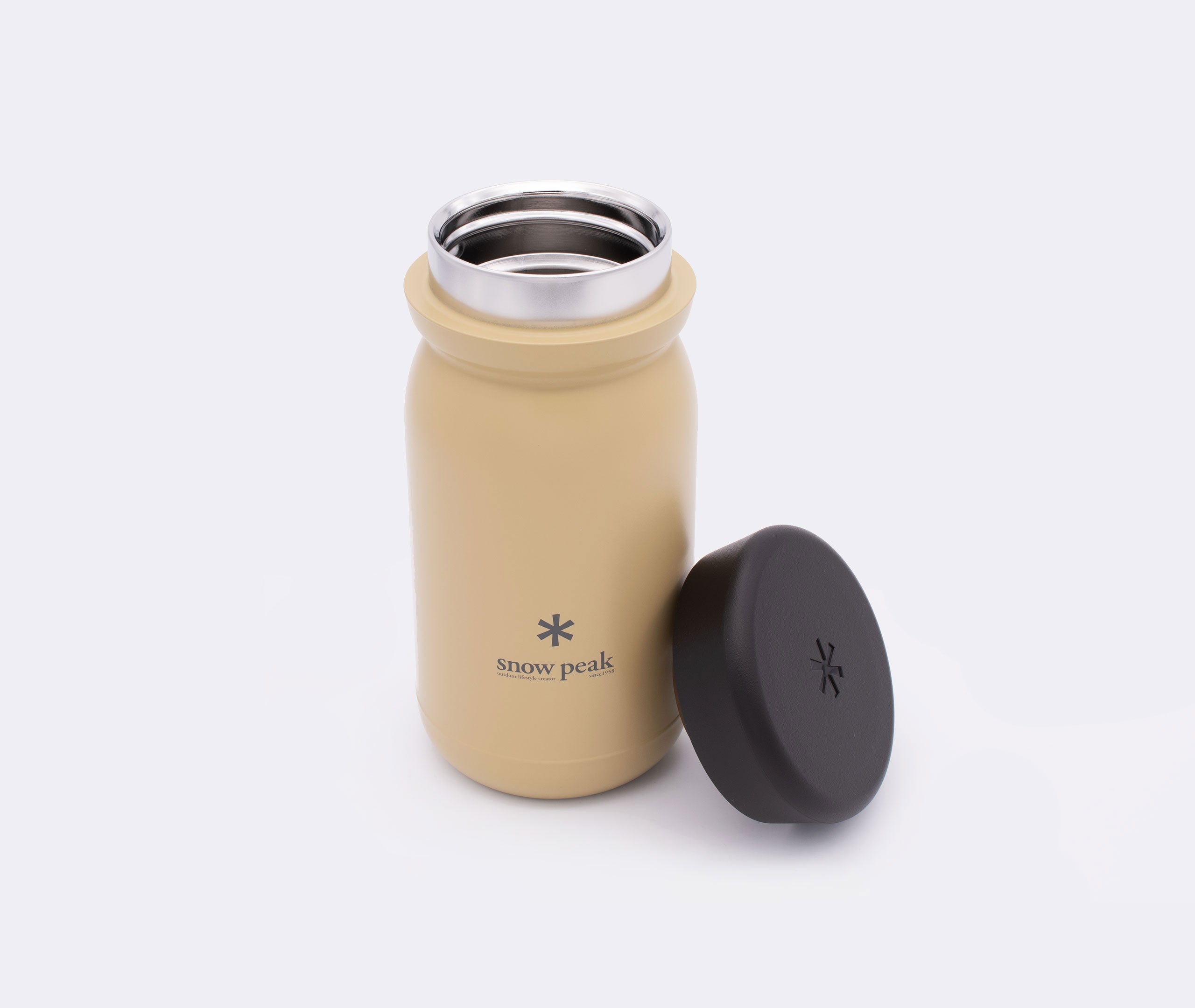 Stainless Vacuum Bottle MILK 350 - Sand、mySite、topwebapps