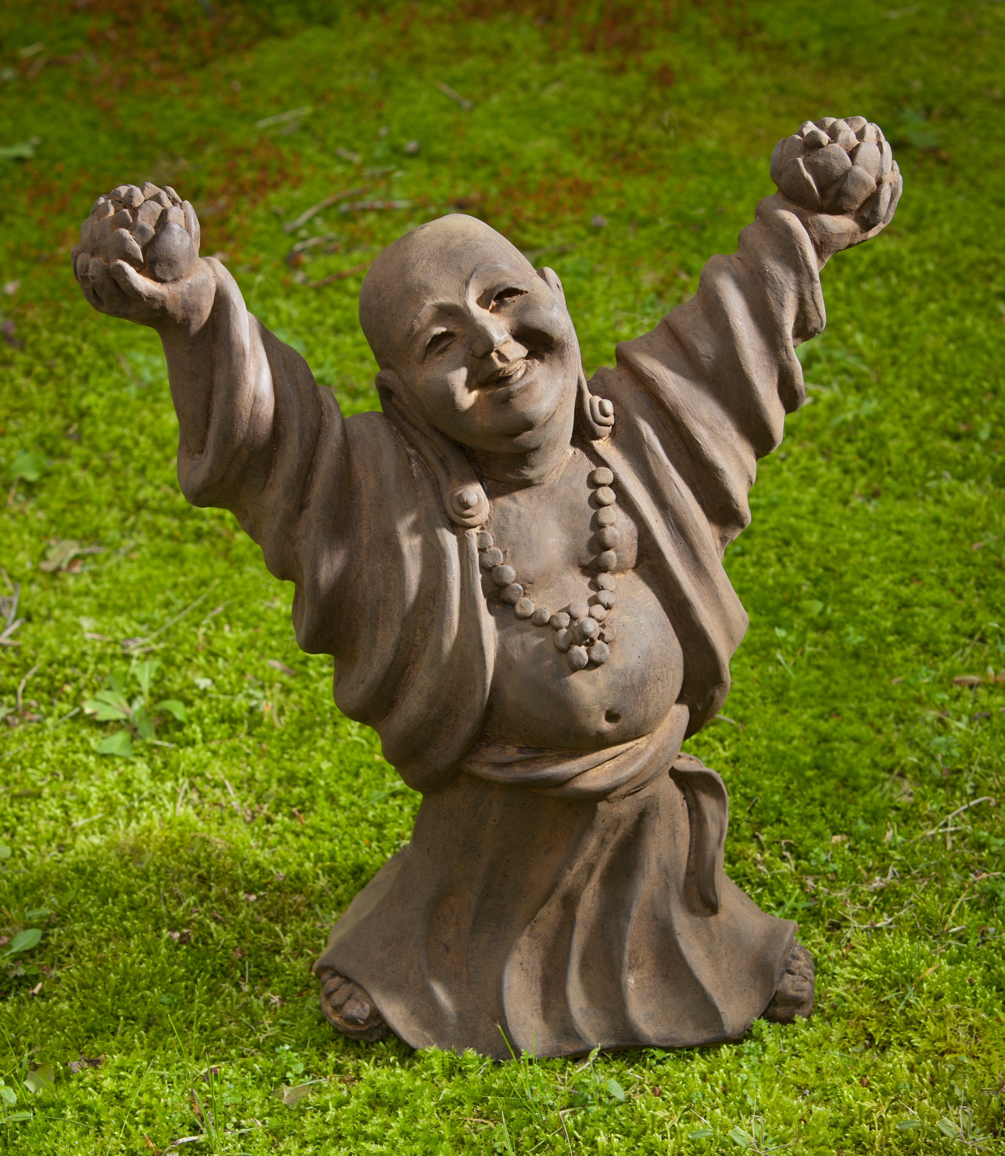 Budai with Lotus Flowers Garden Statue、mySite、topwebapps