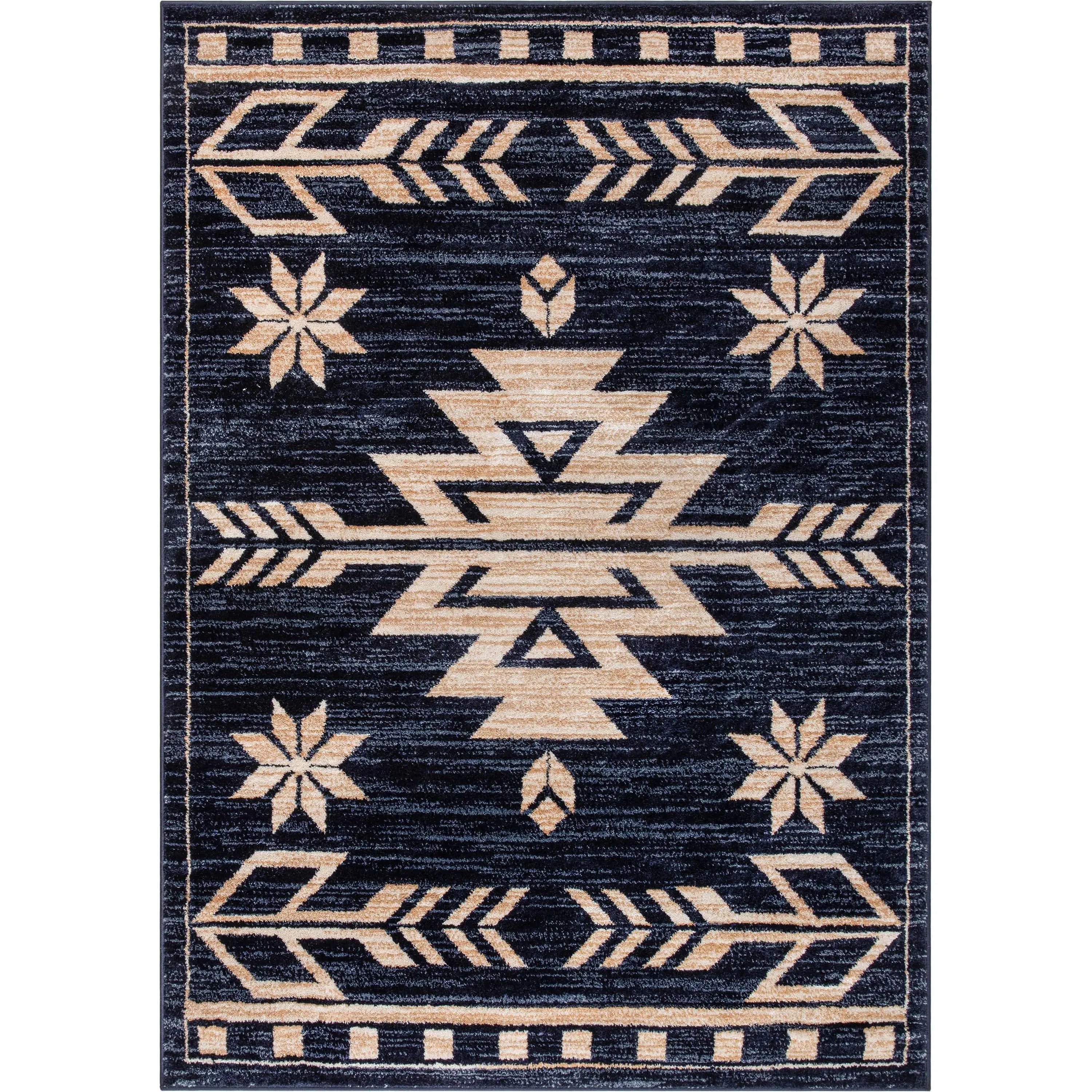 Canton Southwestern Tribal Bohemian Blue Rug、mySite、gigharbornorthrealestate
