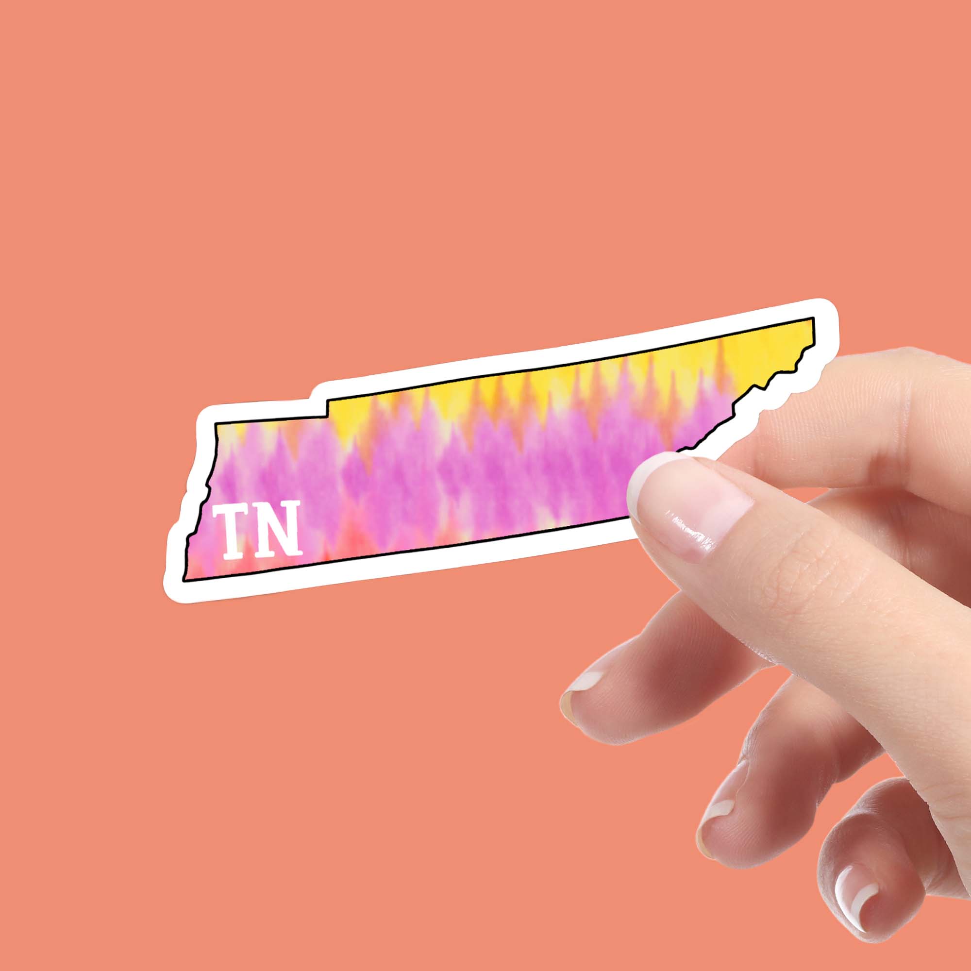  Tennessee Tie Dye Stripes Sticker、mySite、elrpsem3k