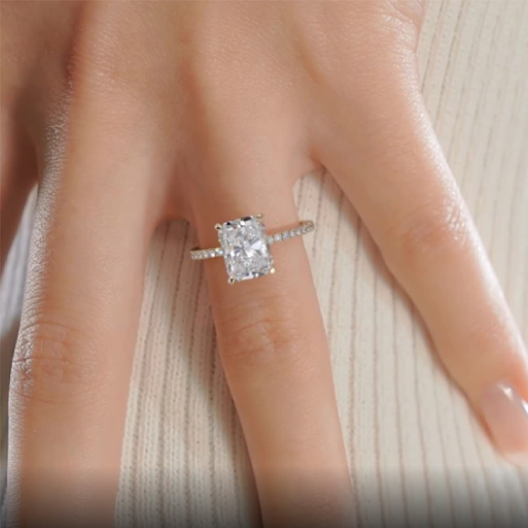 Audrey Diamond Engagement Ring -18K Yellow Gold、mySite、hinf8tx79