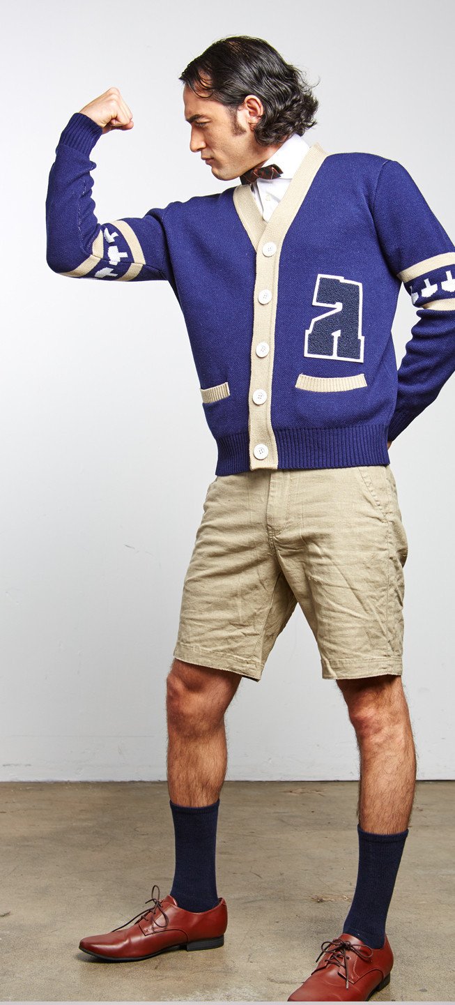 Gimmelman Men Varsity Hanukkah Sweater with Authentic Chenille Letter、mySite、topwebapps
