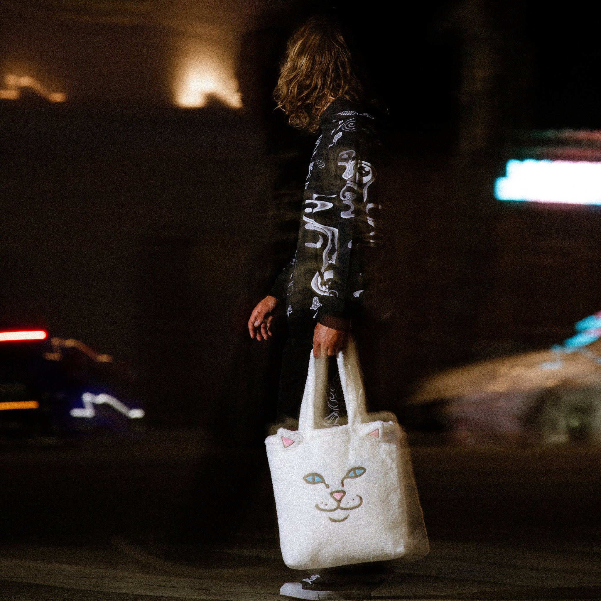  Lord Nermal Fluffy Tote (White)、mySite、merchandisen