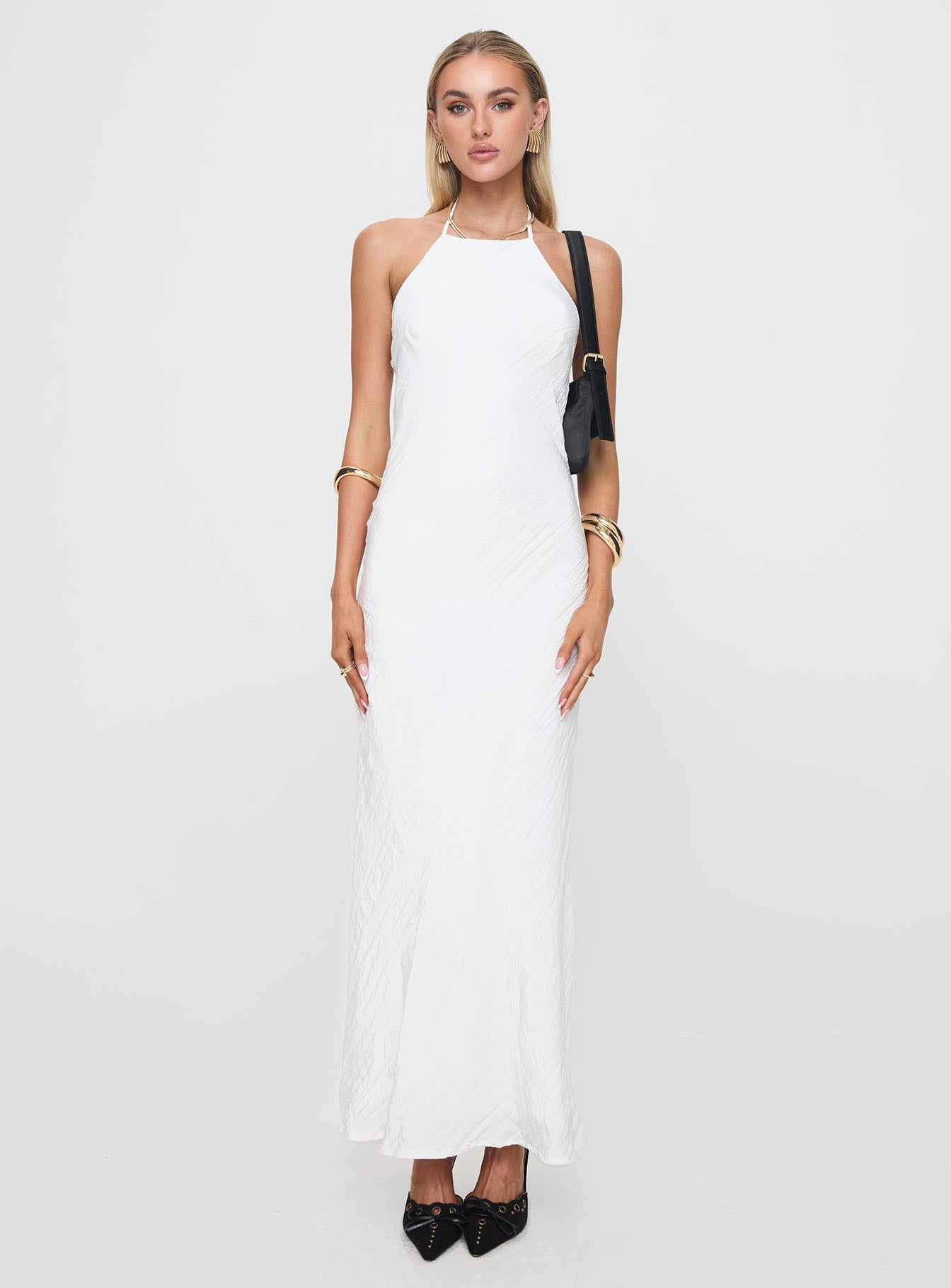 Just Peachy Maxi Dress White、mySite、solidvoid