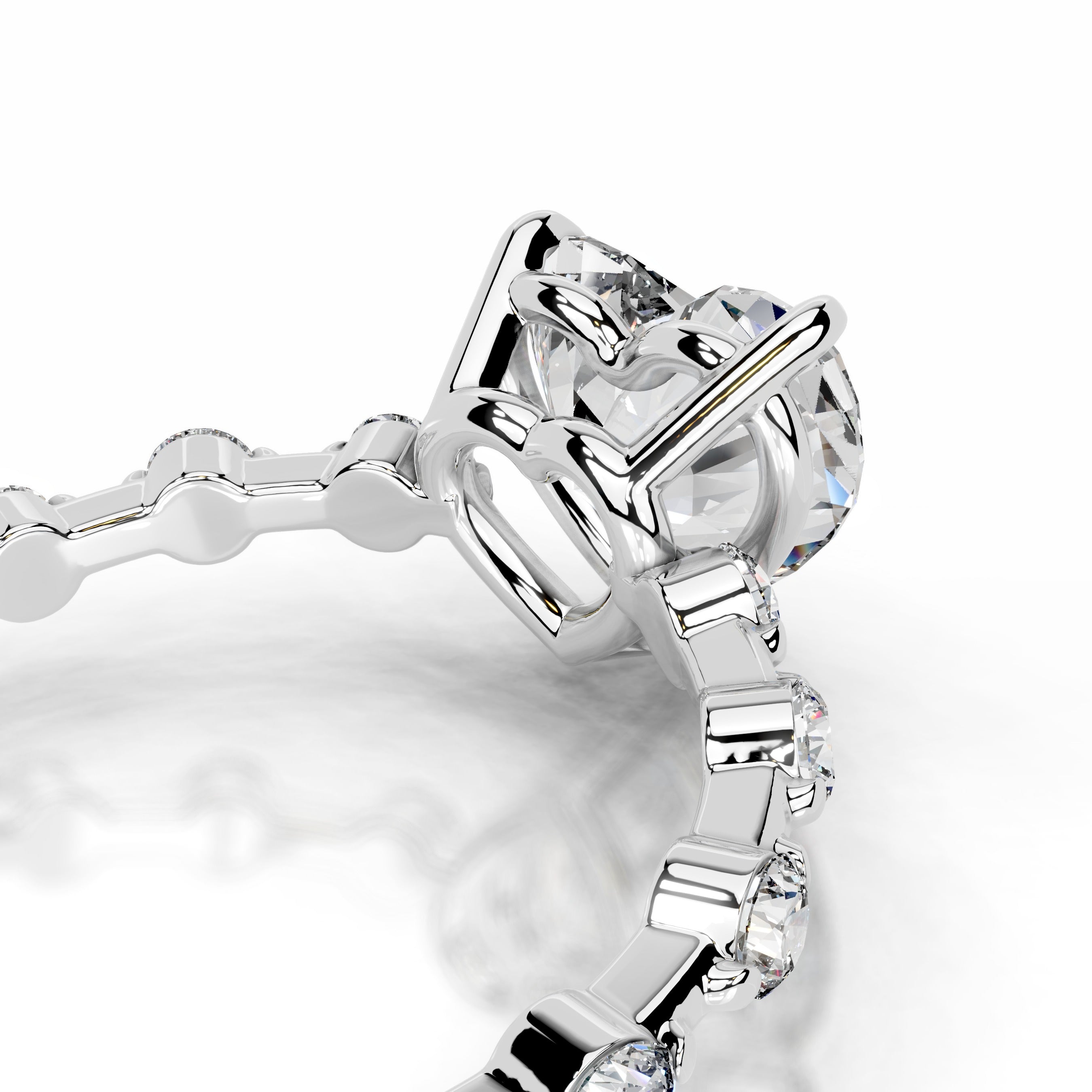 Bell Diamond Engagement Ring - Platinum、mySite、hinf8tx79