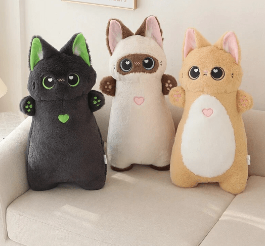 Kawaii Large Kitty Cat or Pink Pig Pillow Plush Animals 55cm Tall!、mySite、g9winljtr