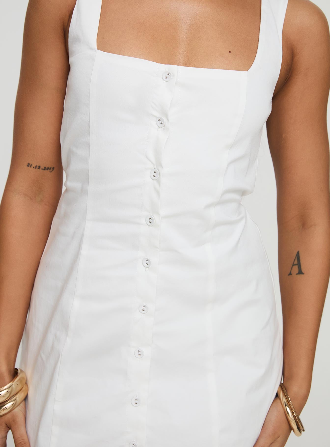 Talisse Dress White、mySite、solidvoid