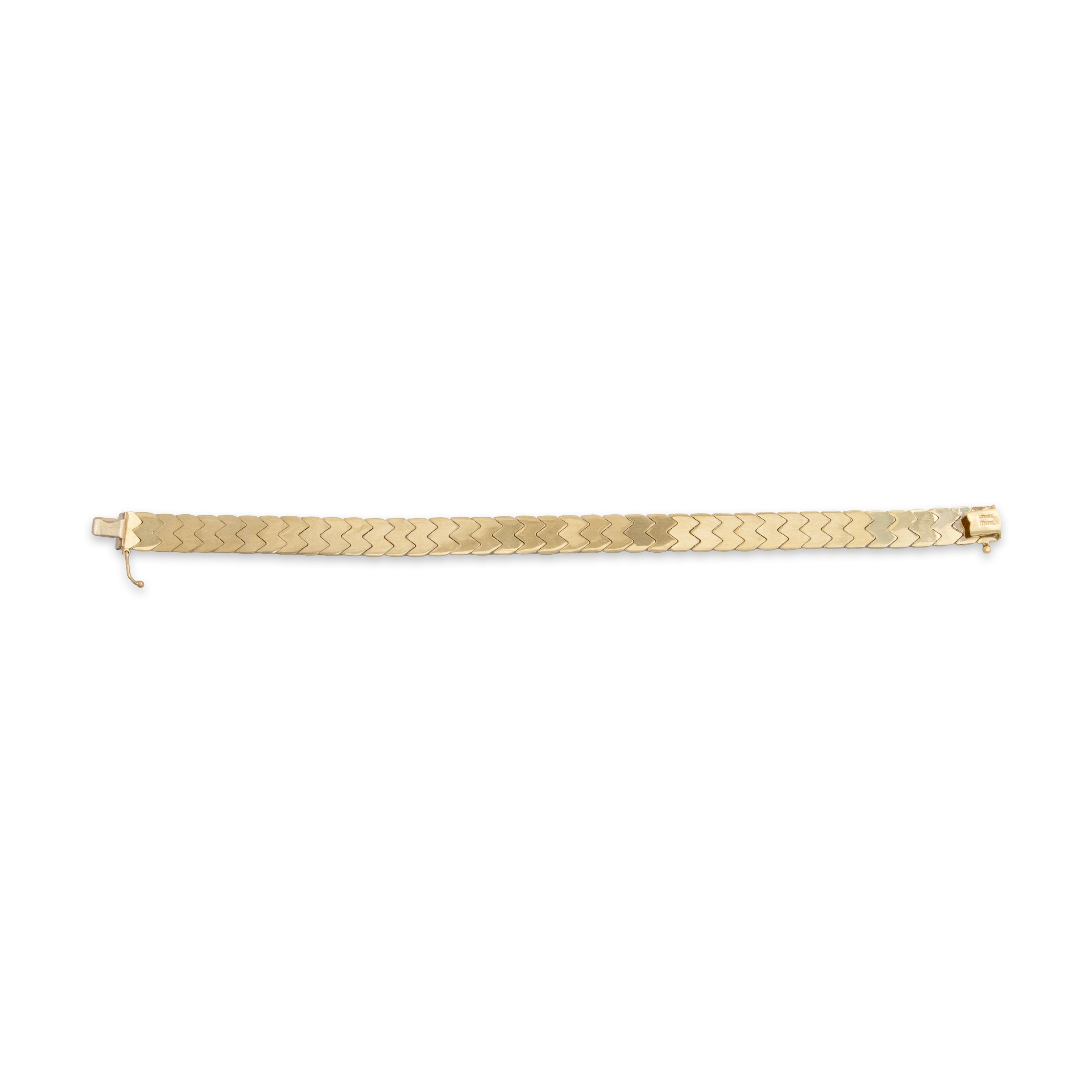 Vintage 14k Yellow Gold Dual Texture Bracelet 8、mySite、hinf8tx79