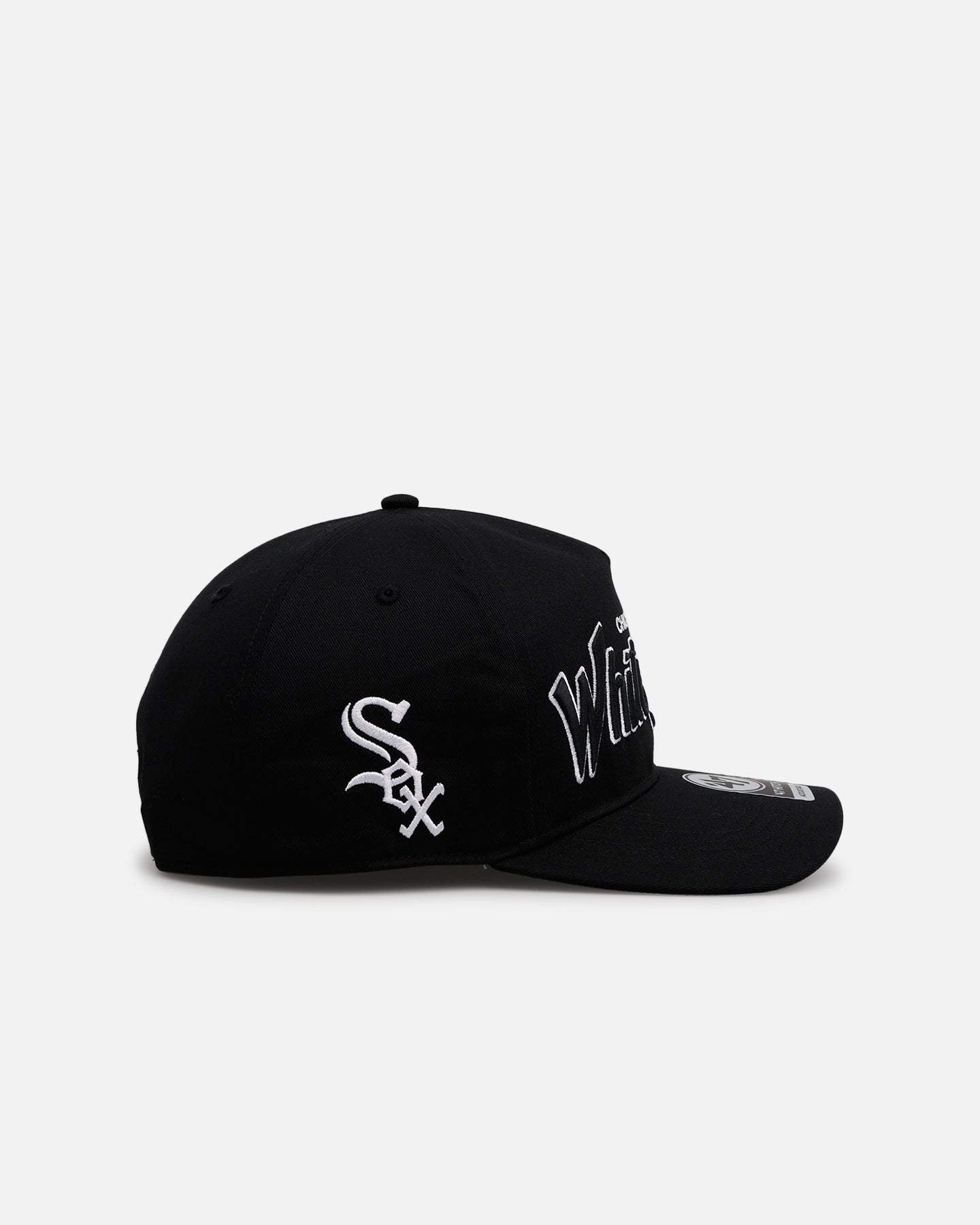 47 Brand Chicago White Sox 'Black Dome Script' 47 Hitch Snapback Black、mySite、zt4zffjzw