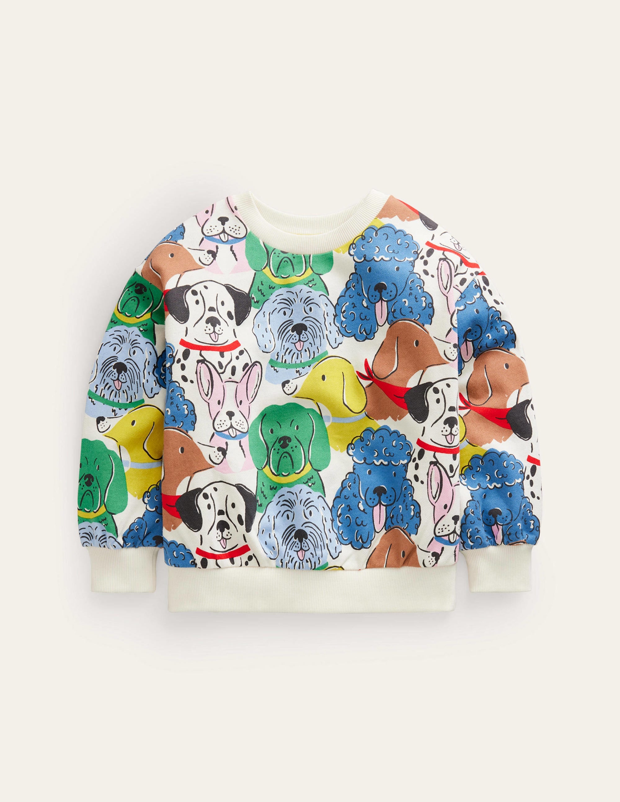  Printed Relaxed Sweatshirt-Multi Dogs、mySite、ashleygrahame