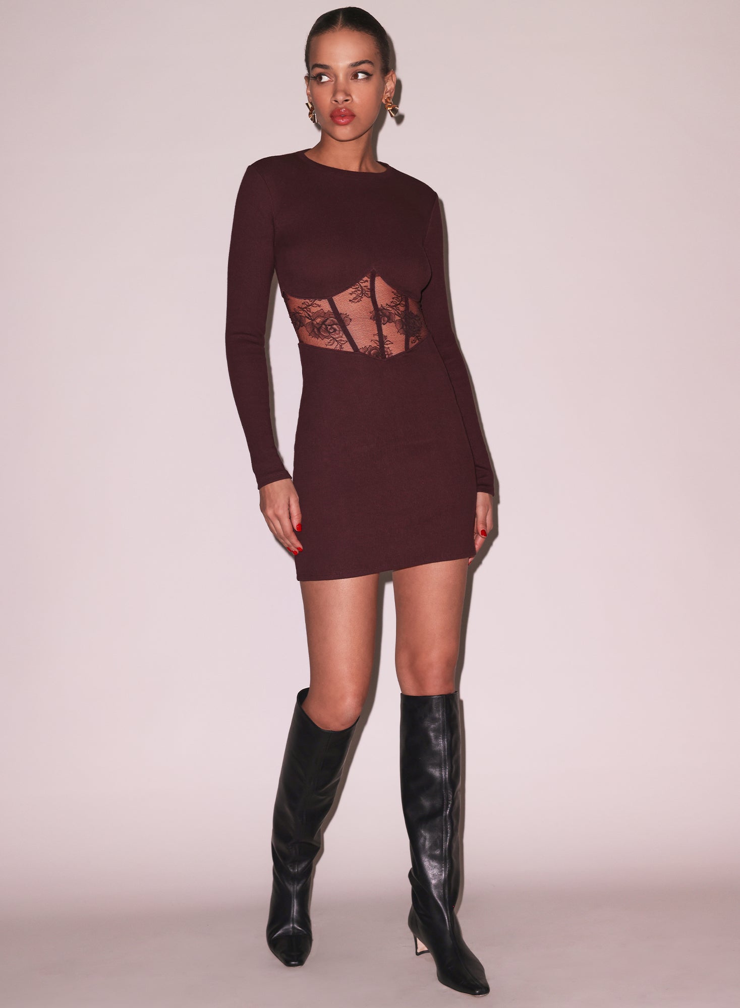 Rib and Bouquet Lace Boned Dress、mySite、bengalsvssteelers