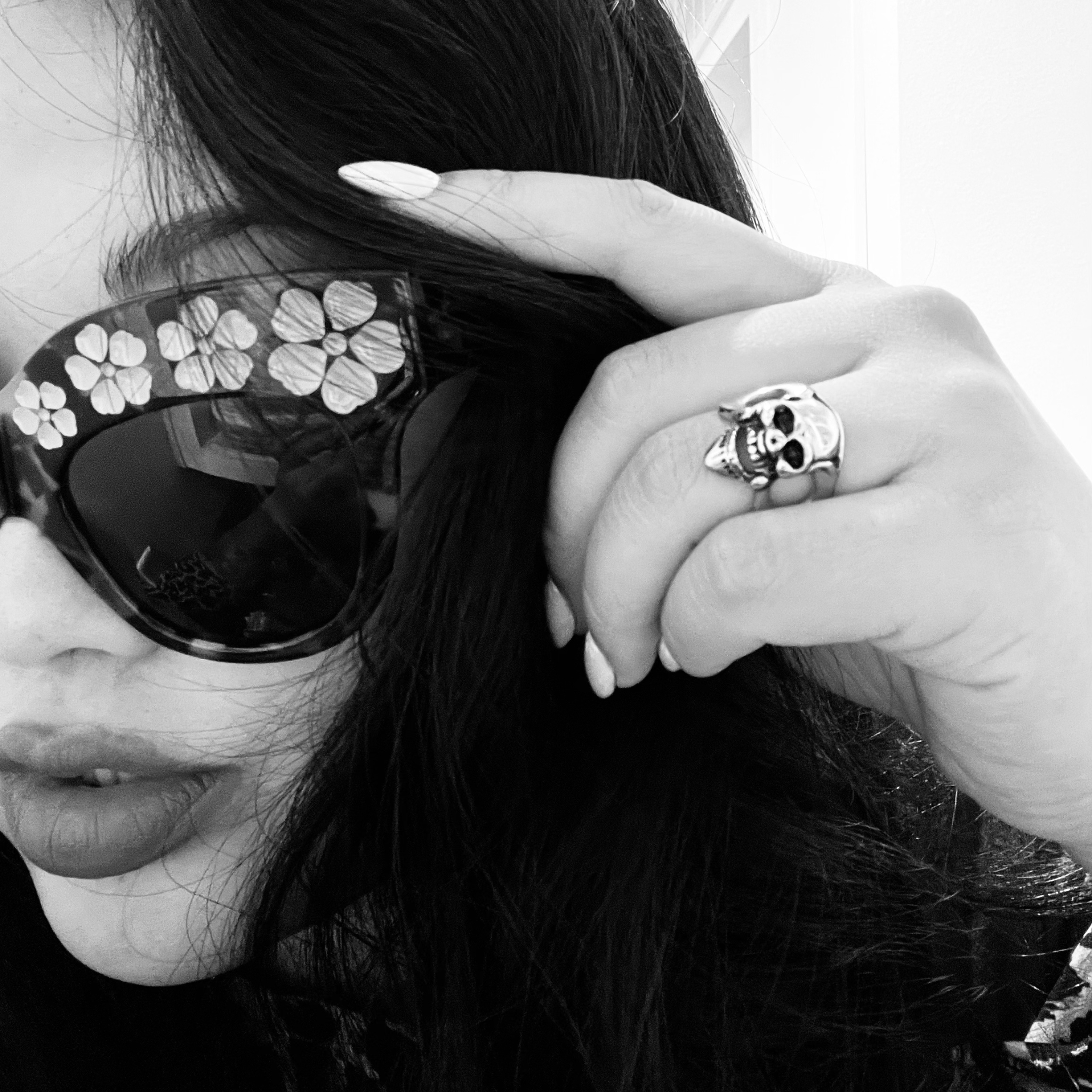 Stainless Steel Polished Skull Ring / SCR2059、mySite、dreamappss