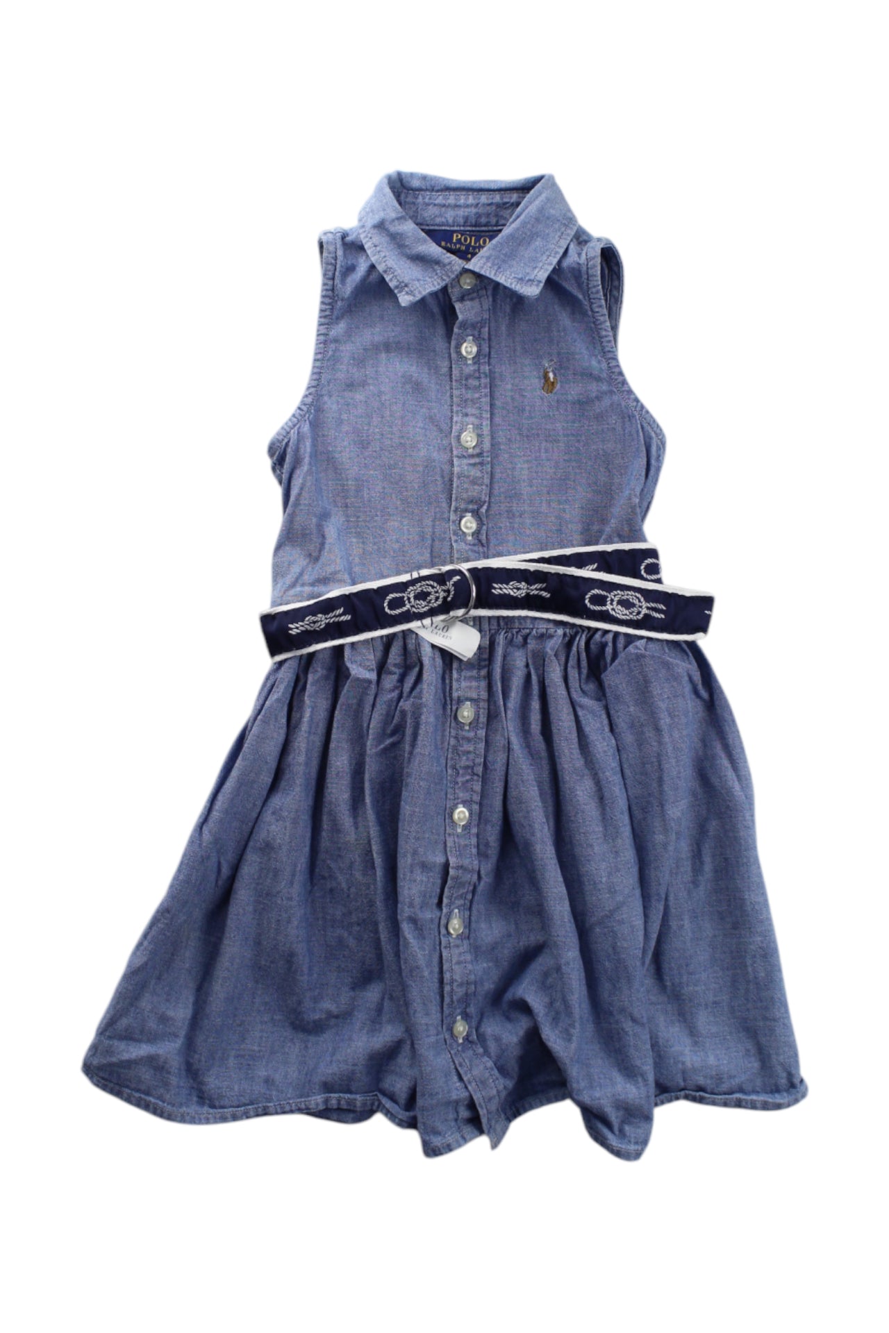 Polo Ralph Lauren Belted Chambray Dress 4T、mySite、g9winljtr