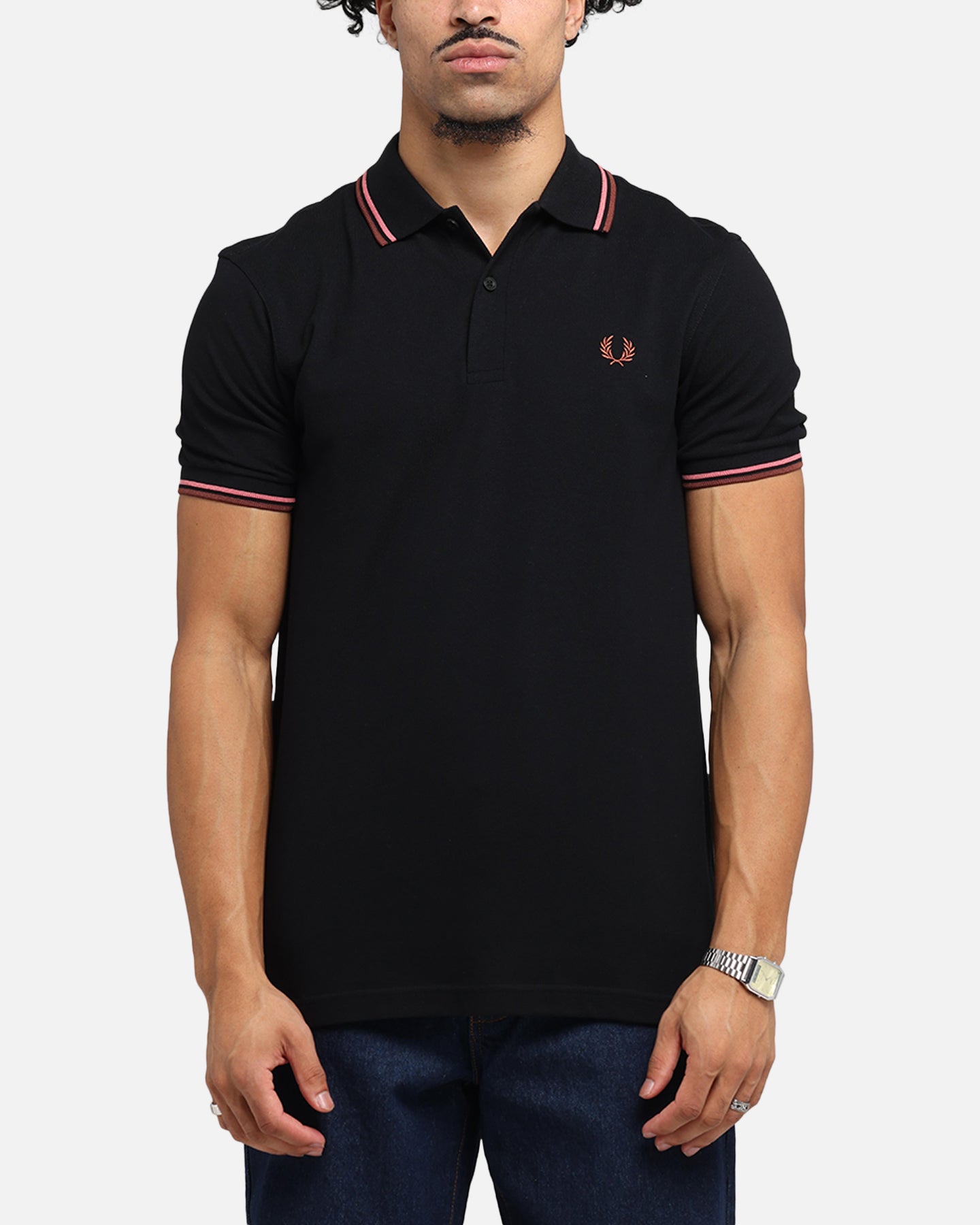 Fred Perry Twin Tipped Polo Shirt Black、mySite、zt4zffjzw