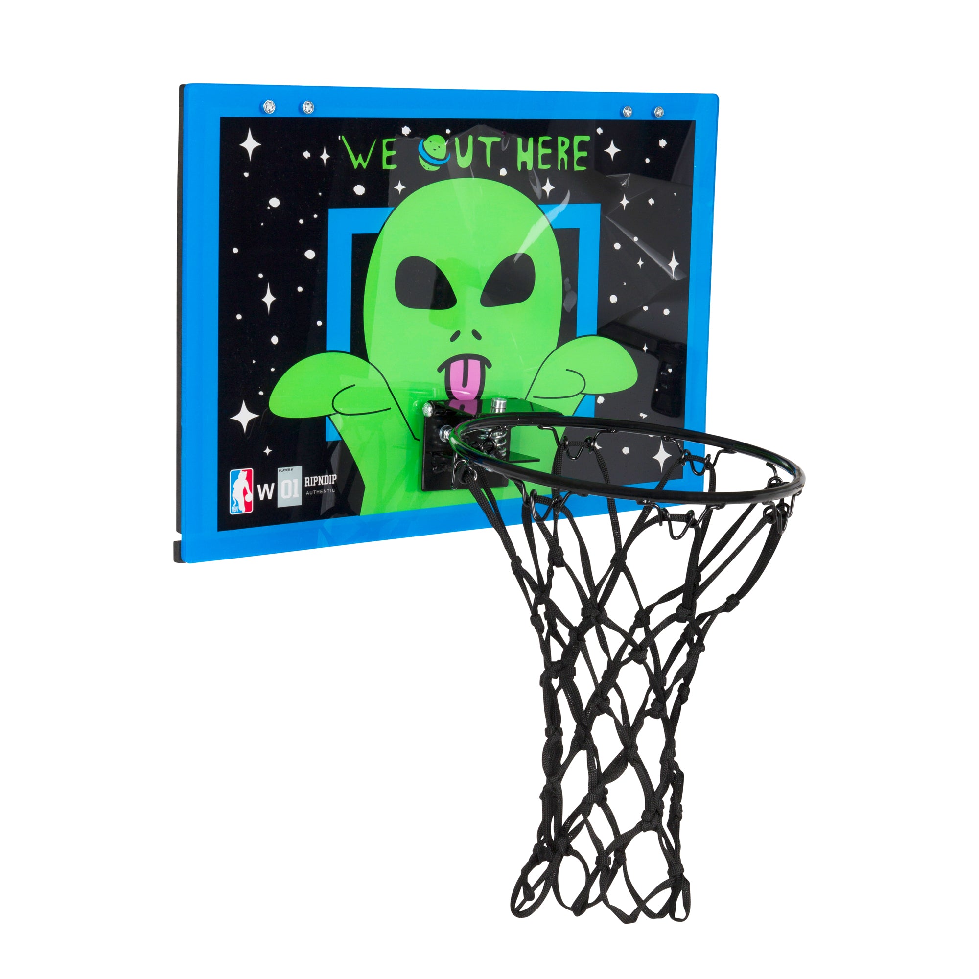  Peeking Alien Hanging Basketball Set (Black/Blue)、mySite、merchandisen