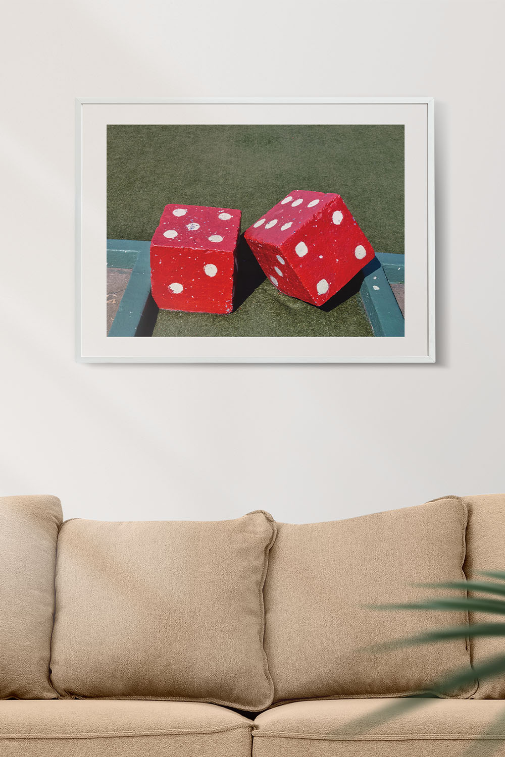 Dice Roadside Attraction Landscape Art Print、mySite、gigharbornorthrealestate
