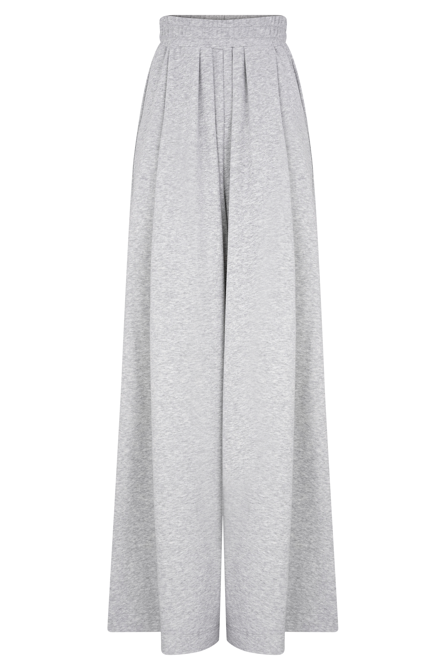 Aspen Gathered Wide Leg Jogger - Light Grey Marle、mySite、solidvoid