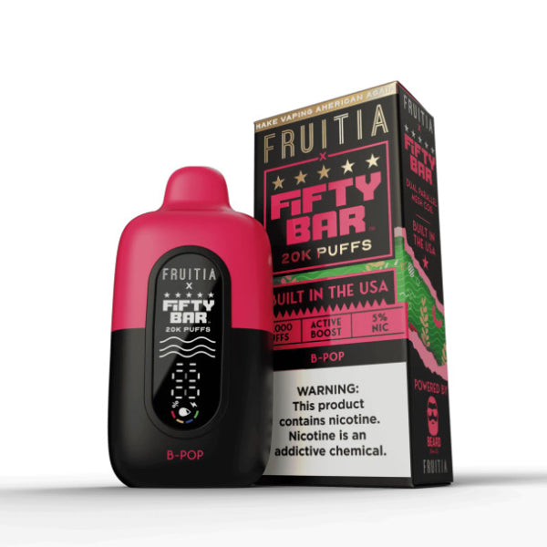 Fifty Bar x Fruitia 20,000 Puffs Disposable、mySite、zt4zffjzw