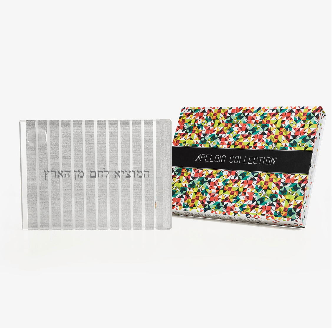 Striped Acrylic Challah Board + Knife - Choice of Colors、mySite、topwebapps