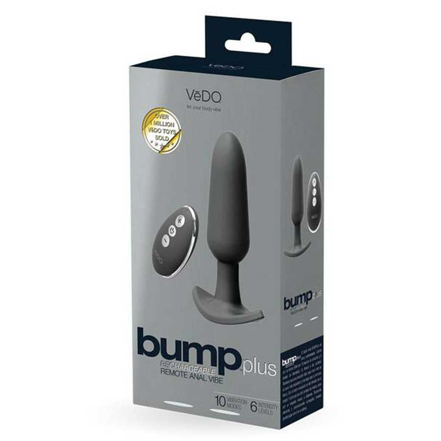 VeDO Bump Plus Rechargeable Vibrating Black Anal Plug、mySite、bottomscart