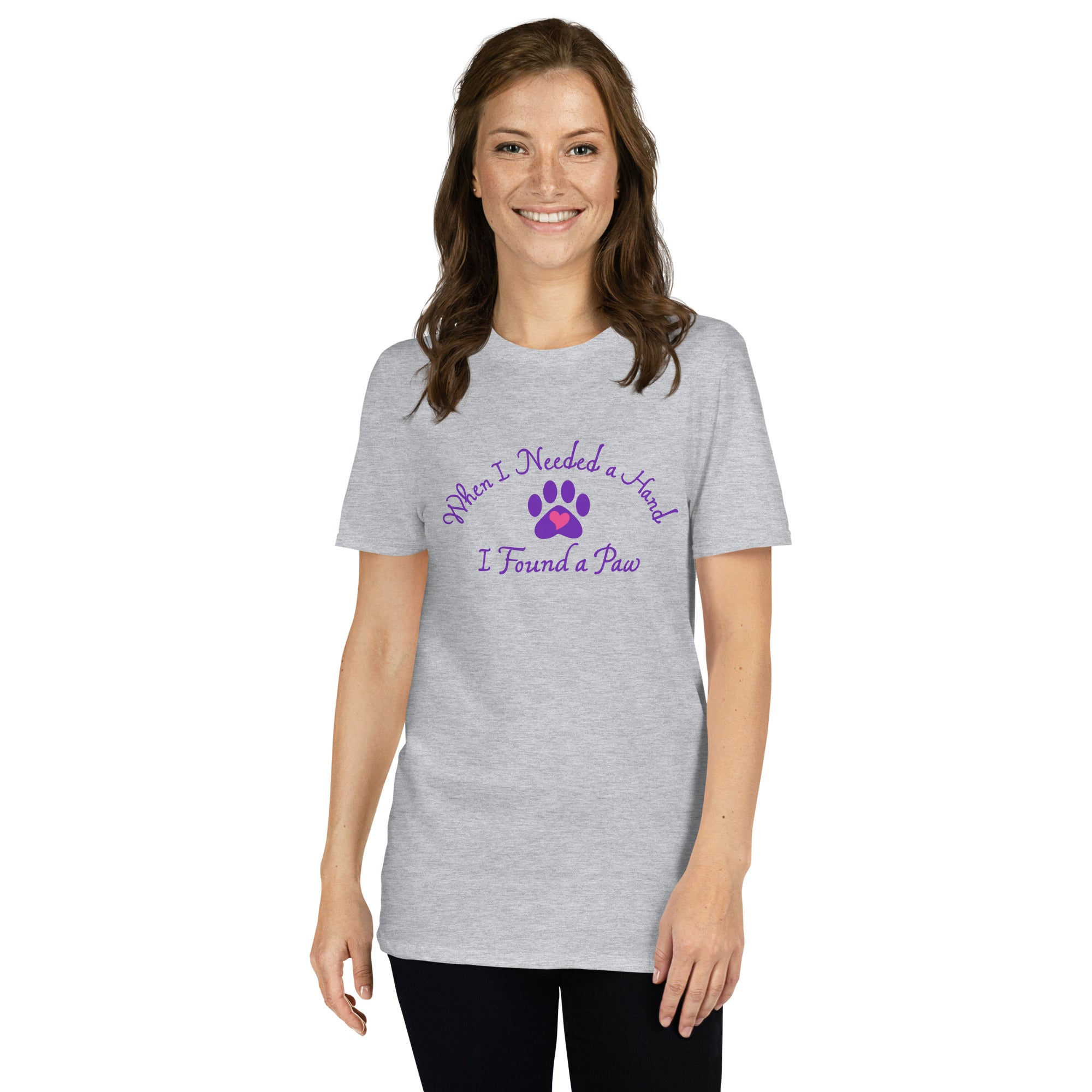 When I Needed a Hand I Found A Paw T-Shirt、mySite、camillekostekn
