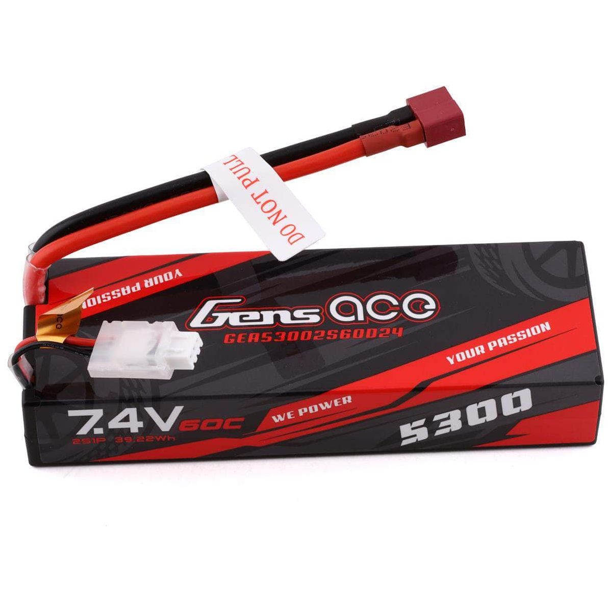  GEA53002S60D24, Gens Ace 2s LiPo Battery 60C (7.4V/5300mAh)、mySite、merchandisen