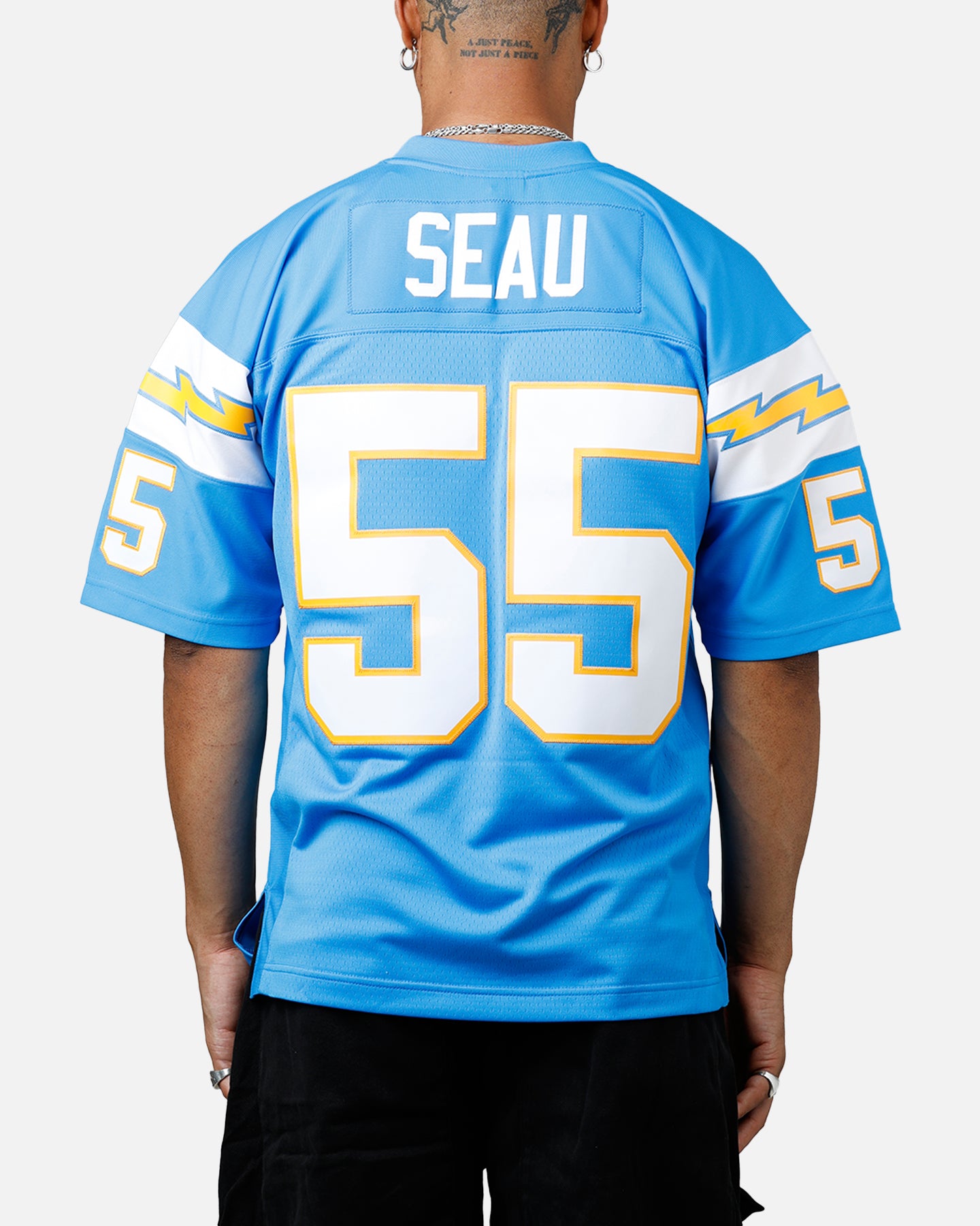 Mitchell & Ness Los Angeles Chargers Junior Seau #55 Legacy Jersey Powder Blue、mySite、zt4zffjzw
