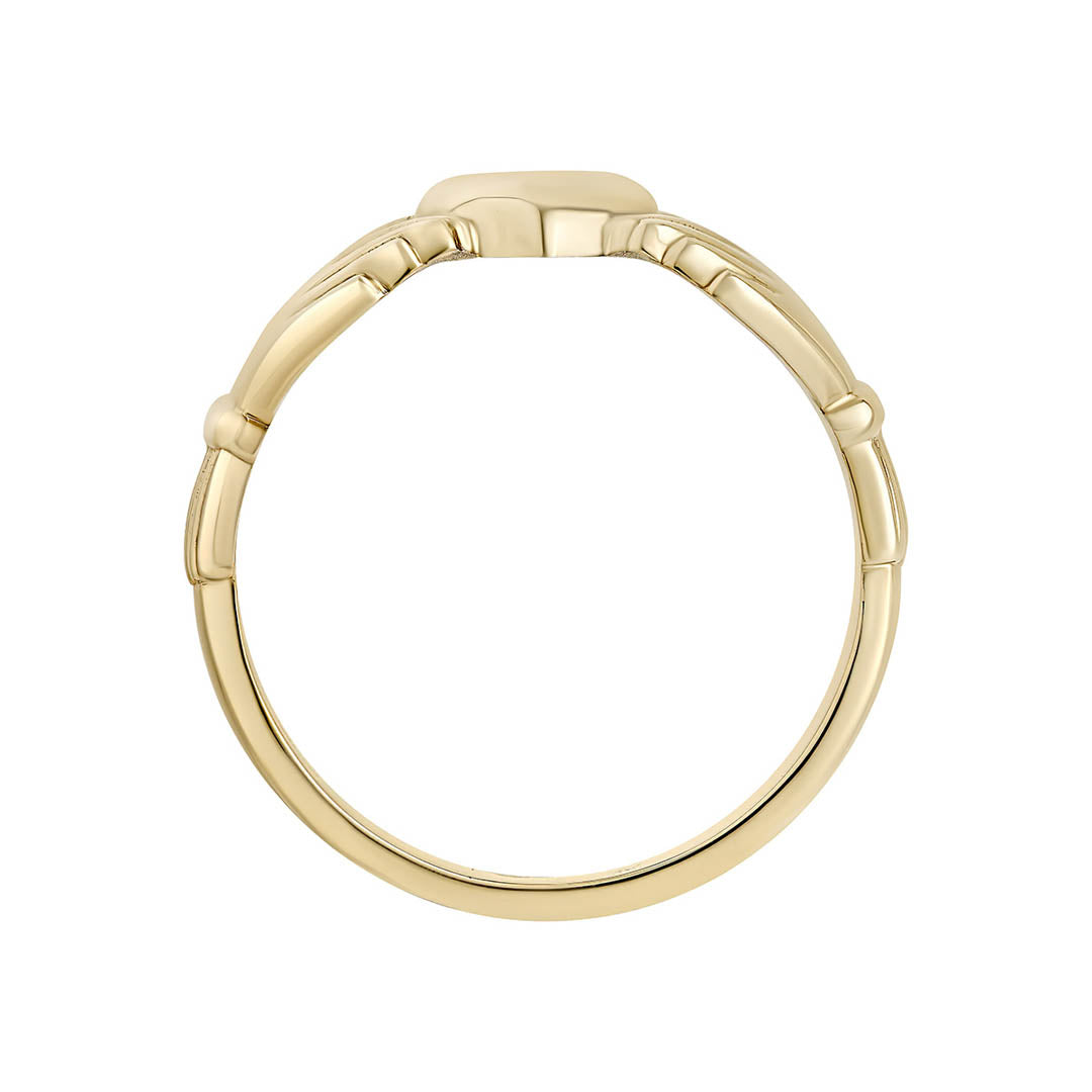  Gents Heavy Gold Claddagh Ring
