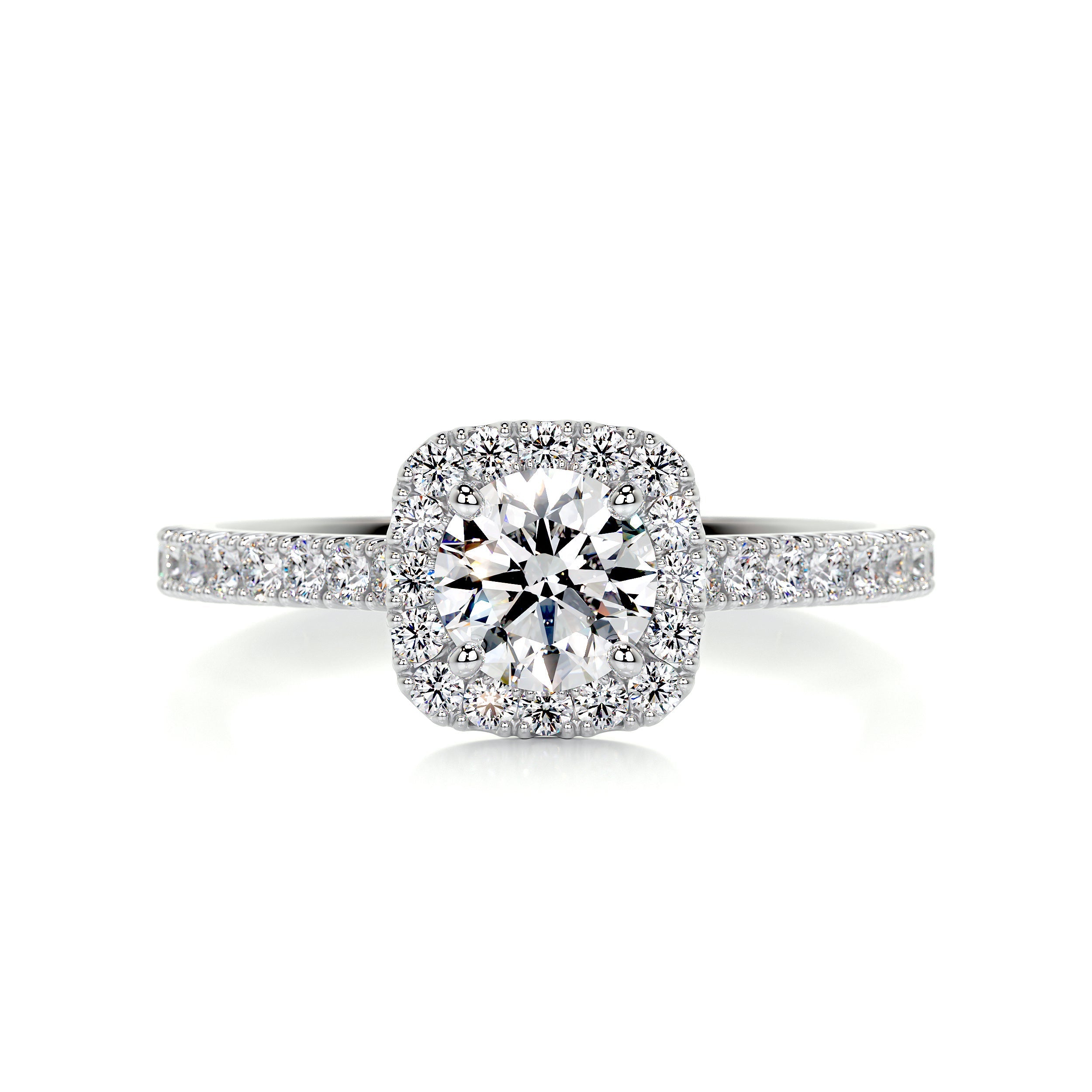 Claudia Diamond Engagement Ring - 18K White Gold、mySite、hinf8tx79