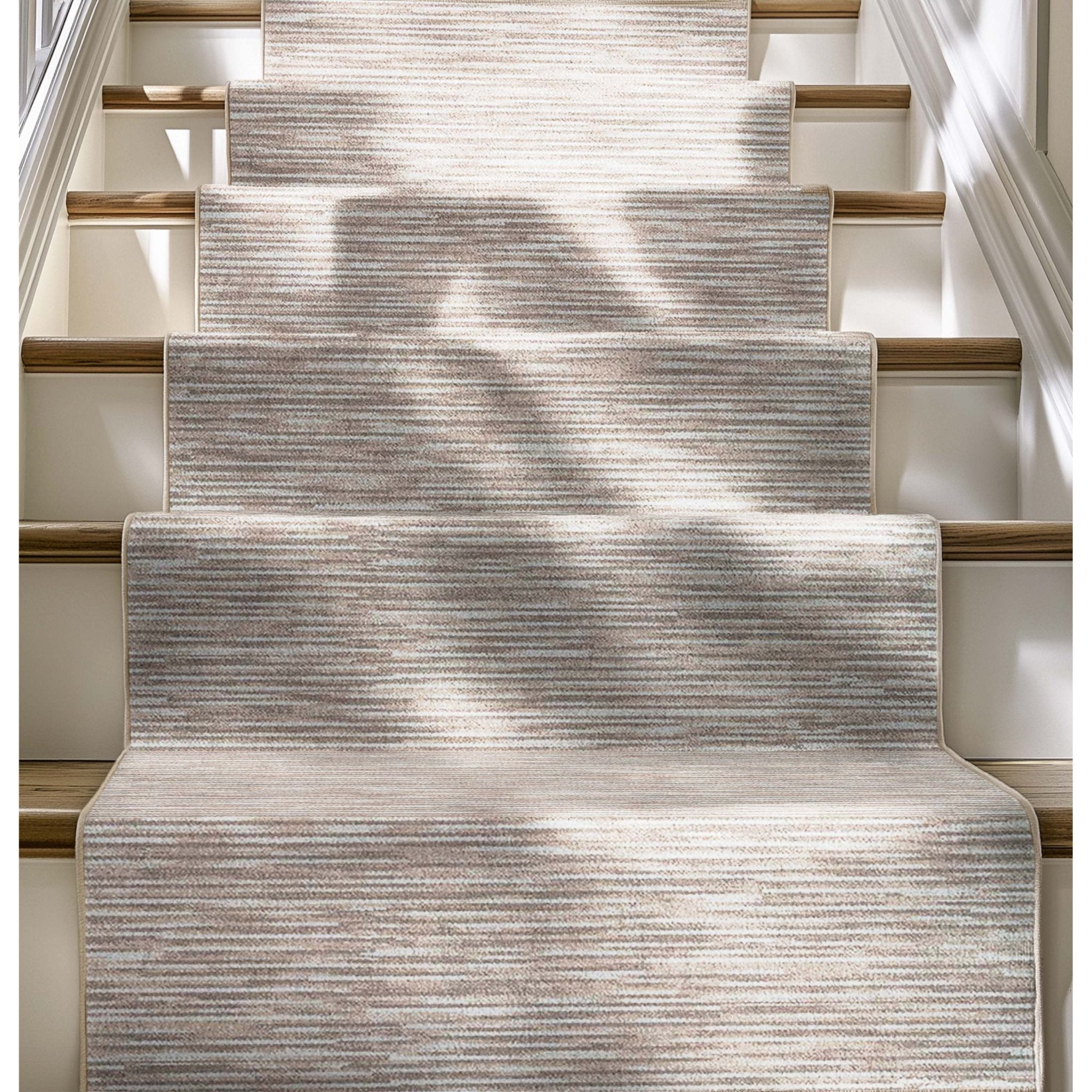 Custom Size Runner Striations Modern Striped Sandstone Elegance Choose Your Width x Choose Your Length Hallway Runner Rug、mySite、gigharbornorthrealestate