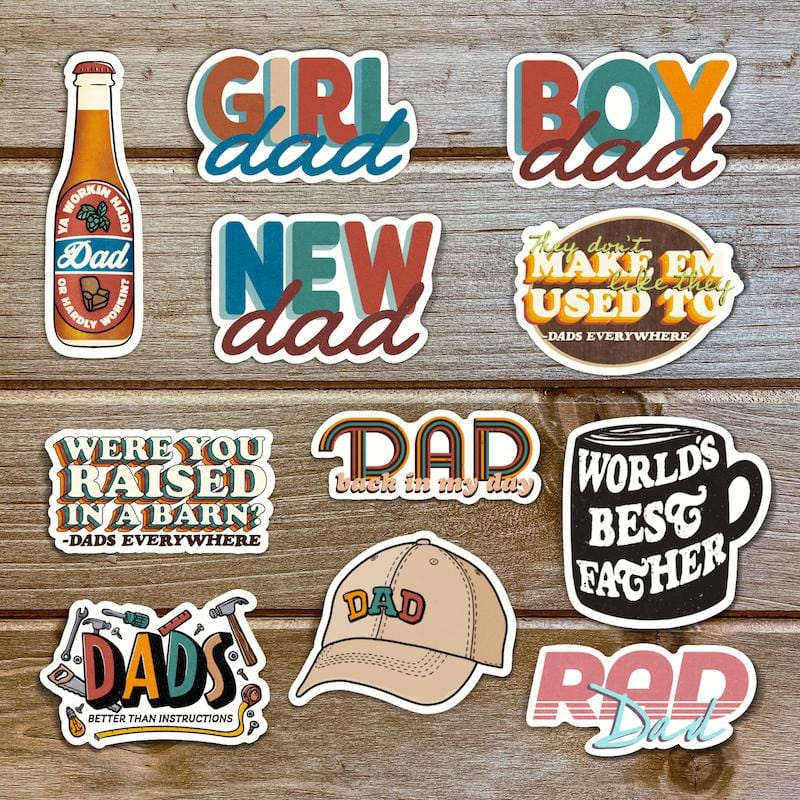  Dad Sticker 11 Pack、mySite、elrpsem3k