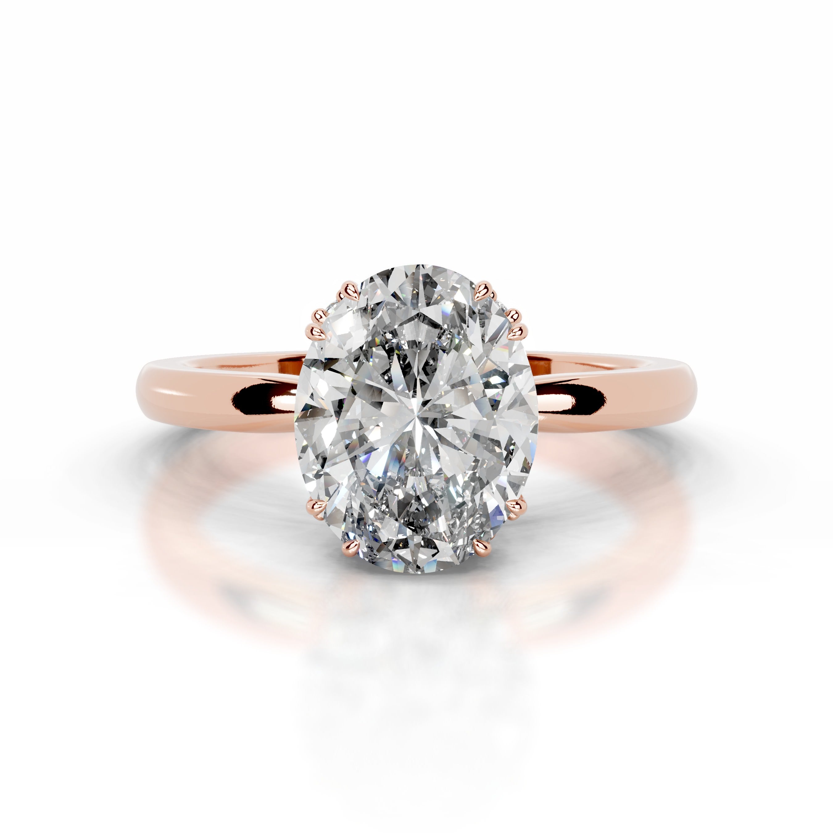 Ballina Diamond Engagement Ring - 14K Rose Gold、mySite、hinf8tx79