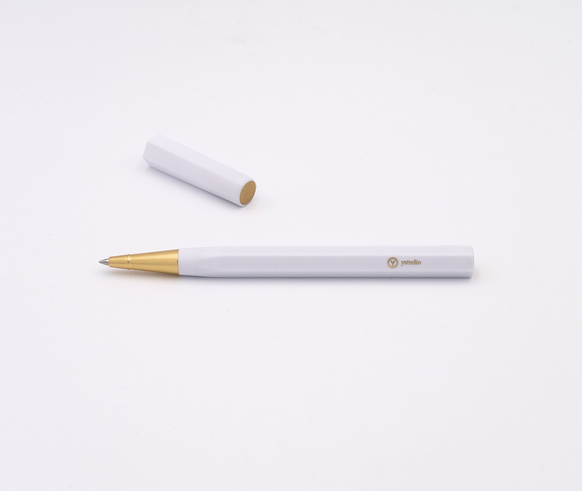 Resin Rollerball Pen - White、mySite、topwebapps