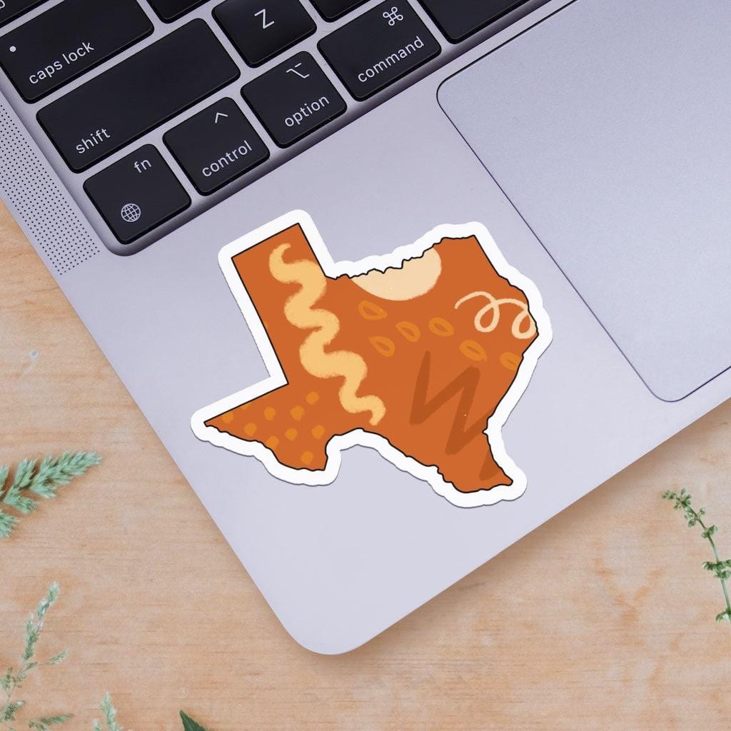  Texas Orange Abstract Sticker、mySite、elrpsem3k