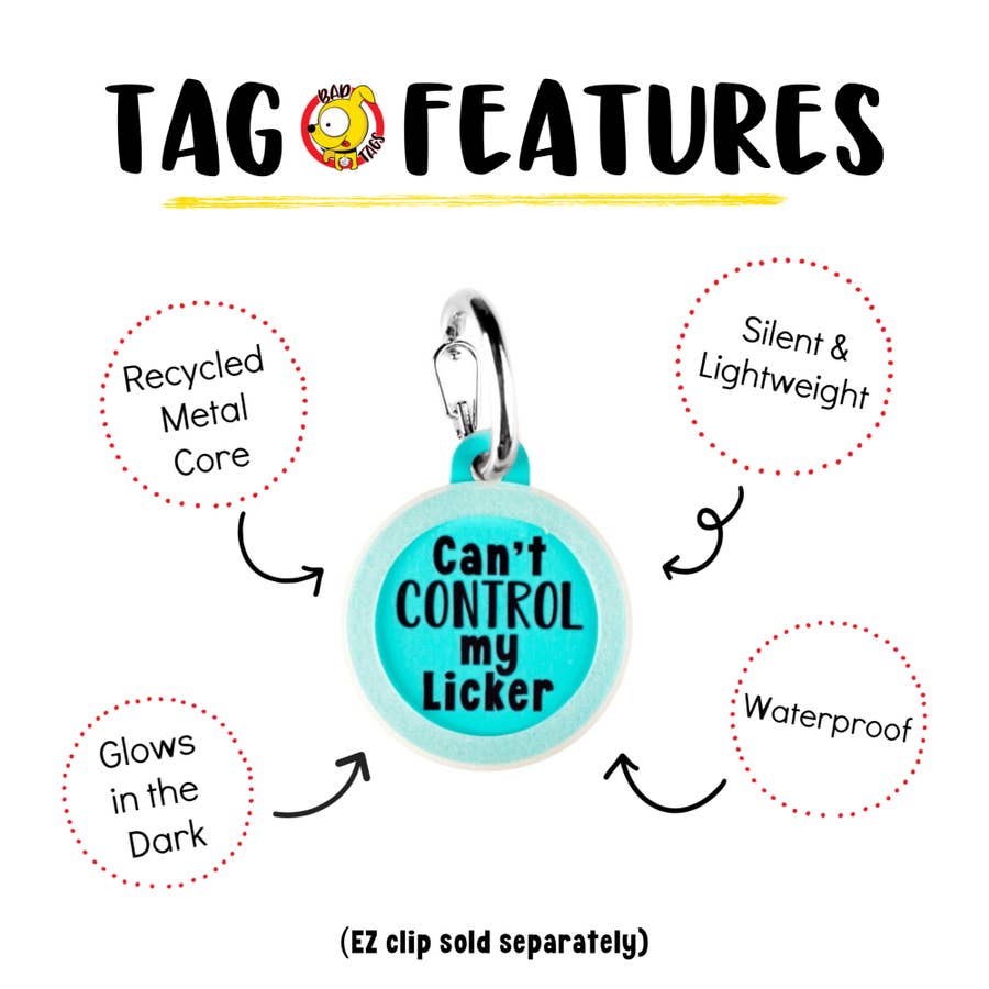 Pet Dog Tags Made in the USA, Recycled Metal, Glow in Dark, Waterproof *、mySite、g9winljtr