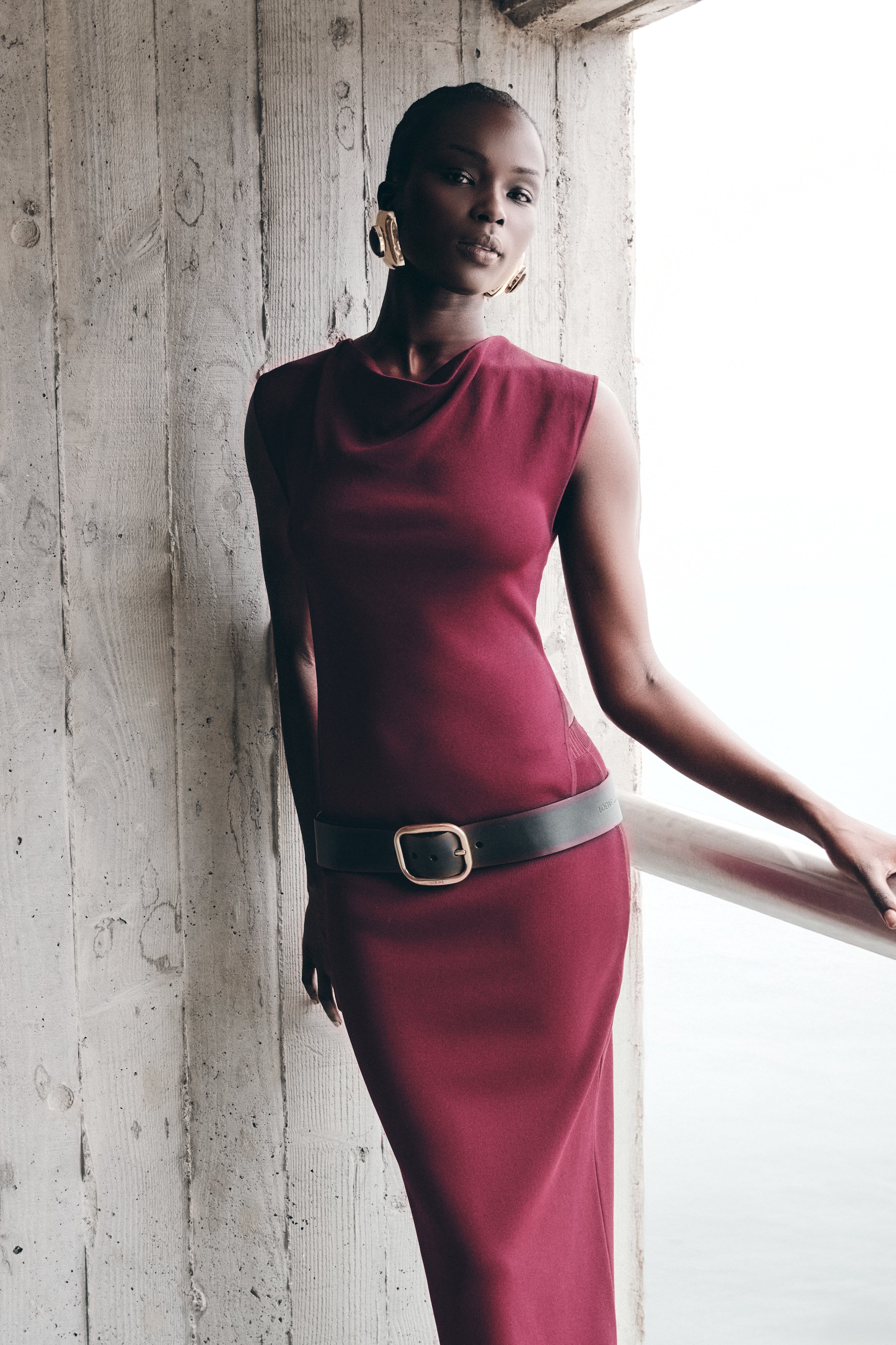 Francisca Cowl Neck Knit Top - Merlot、mySite、solidvoid